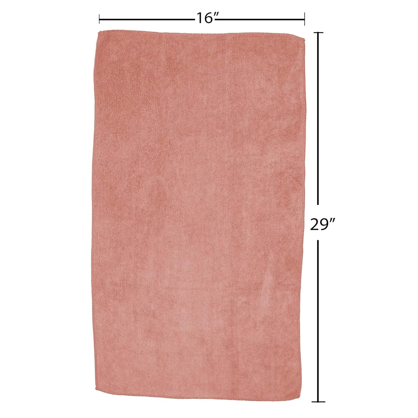 Fromm Softees Microfiber Salon Hair Towels for Hairstylists, Barbers, Spa, Gym in Terracotta, 16" by 29", 10 Count Perfect Hair Care Towel for Drying Curly, Long, Wavy Hair