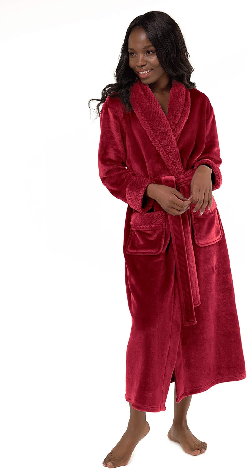 Turquaz Oversize Plush Robes For Women, Soft Warm Fleece Bathrobe for Women