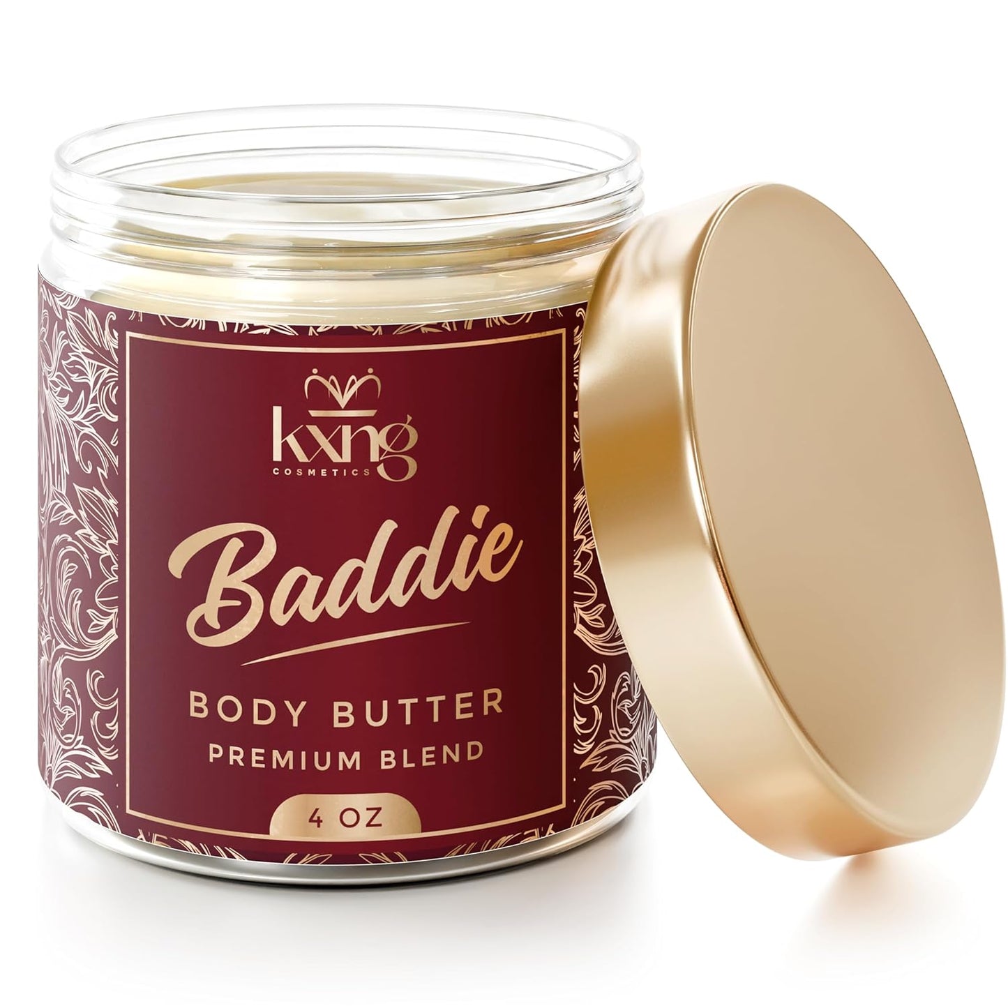 KXNG Luxurious Body Cream, Whipped Shea Butter Moisturizer, Nourishing Hydration for Soft, Glowing Skin, Unisex, Cruelty-Free