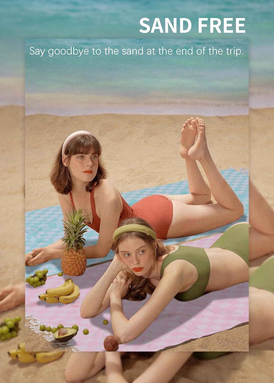 6 Packs Turkish Beach Towel Vacation Essentials Blanket Set Pool Bath Towels Bulk Multipack Travel Sand Free Quick Dry Extra Large Oversized Cute Big Soft Lightweight Compact Checkered Cloud Women