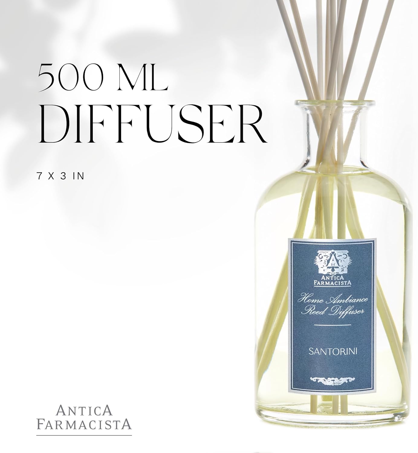 Antica Farmacista Home Ambiance Diffuser - Long-Lasting Reed Scent Diffuser - Luxury Room Freshener Gift - Santorini, 16.9 fl oz