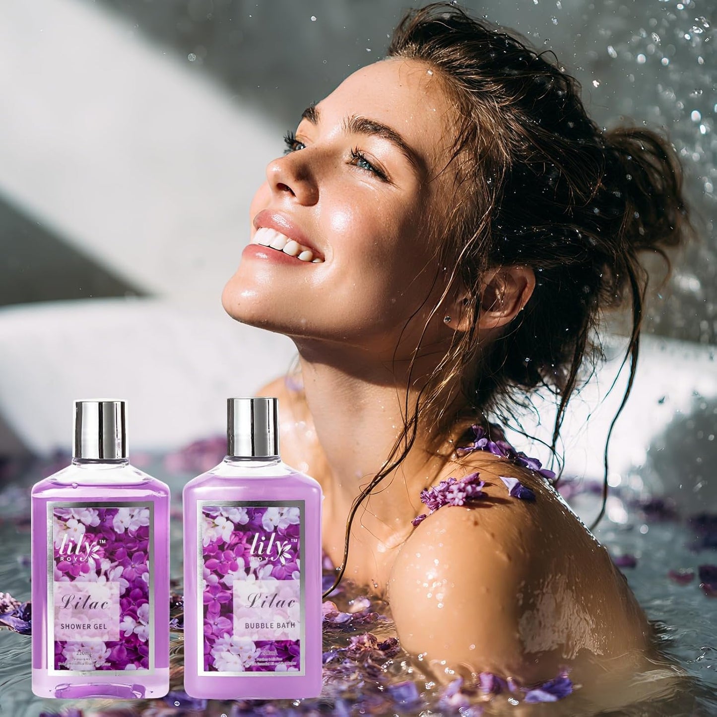 Christmas Gifts for Women - 9 Pcs Lavender Luxury Bath and Body Gift Basket Set Spa Gift Basket Set for Women, Gift Baskets | Perfect Valentine's, Birthday, Mothers Day Gift Set for Mom All Occasion