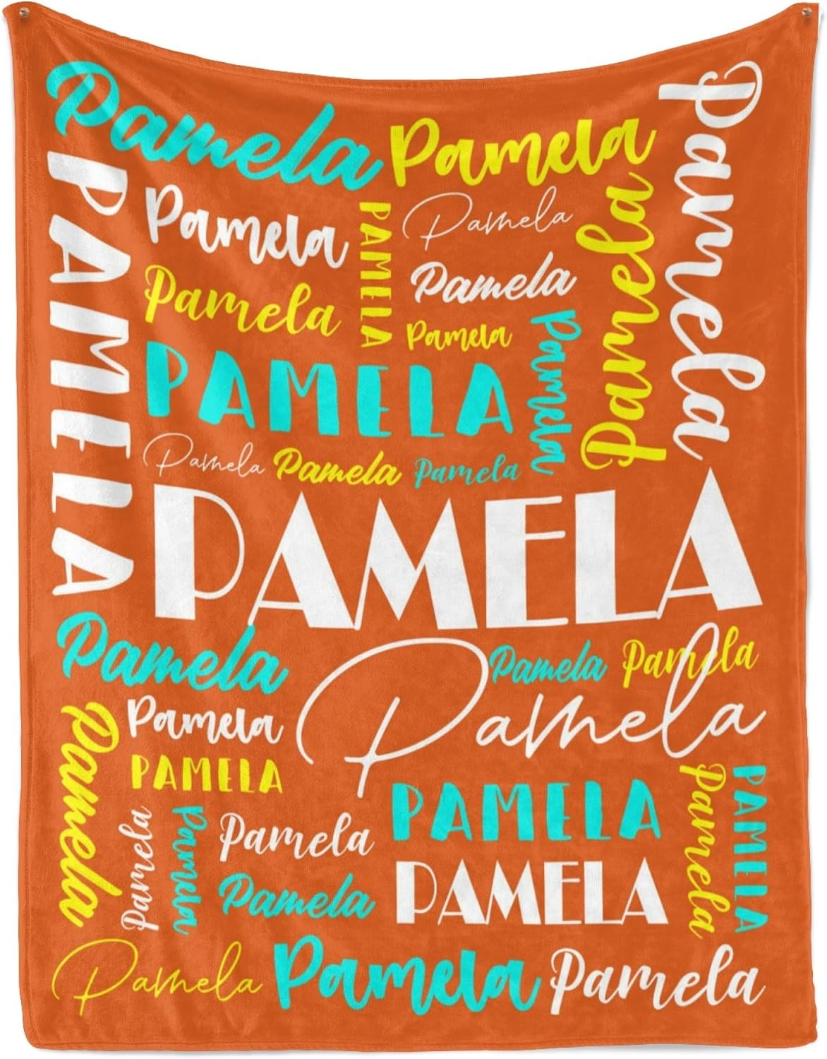 Name Blanket Personalized Blanket for Adult Kids Flannel Customize Throw Blanket Custom (Color 24, 50 x 60 Inches)