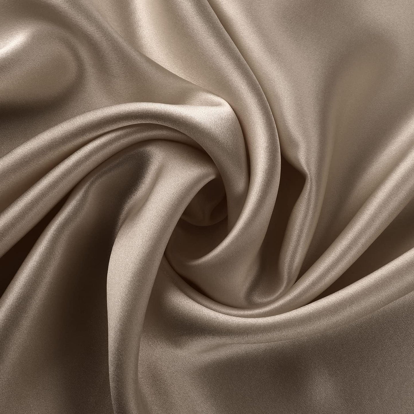 ALASKA BEAR Silk Pillowcase for Hair and Skin, Set of 2 Pure Genuine 22 Momme Mulberry Silk Pillow Cases King Size for Bliss Sleep Better Than Poly Satin, Zipper Closure(2pc, Taupe)