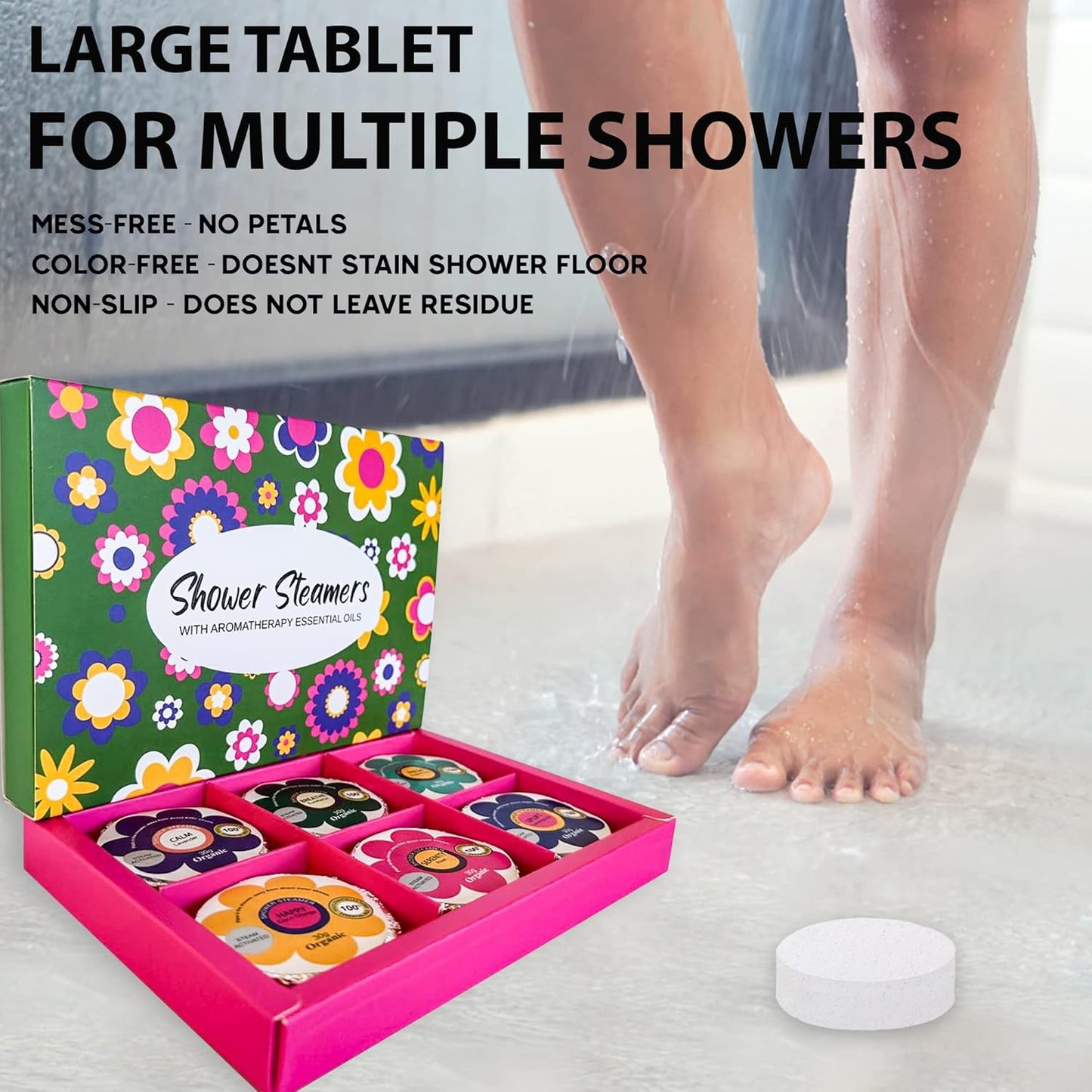 Shower Steamers for Women Gift Set – 24 Pack (4 Boxes of 6), Aromatherapy Shower Bombs w/Essential Oils, Relaxing Shower Melts, Perfect Spa Gift for Christmas, Stocking Stuffers for Women, Men, Teens