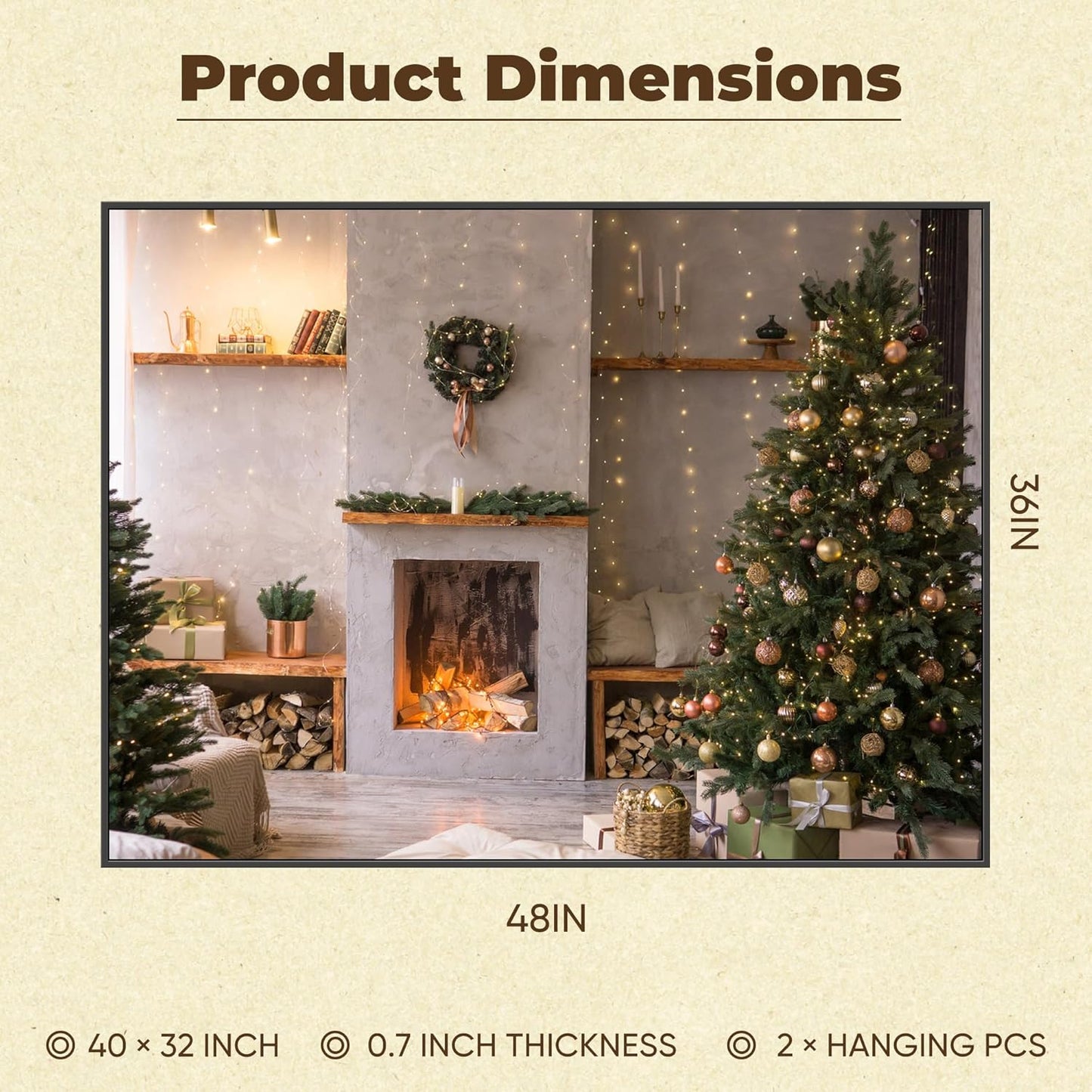 Antok Bathroom Mirror,48"x36" Wall Mirror, Decorative Mirrors Vanity Mirror Aluminum Alloy Frame Contemporary Hanging Mirror for Living Room Bathroom Entryway,Black,Round Corner