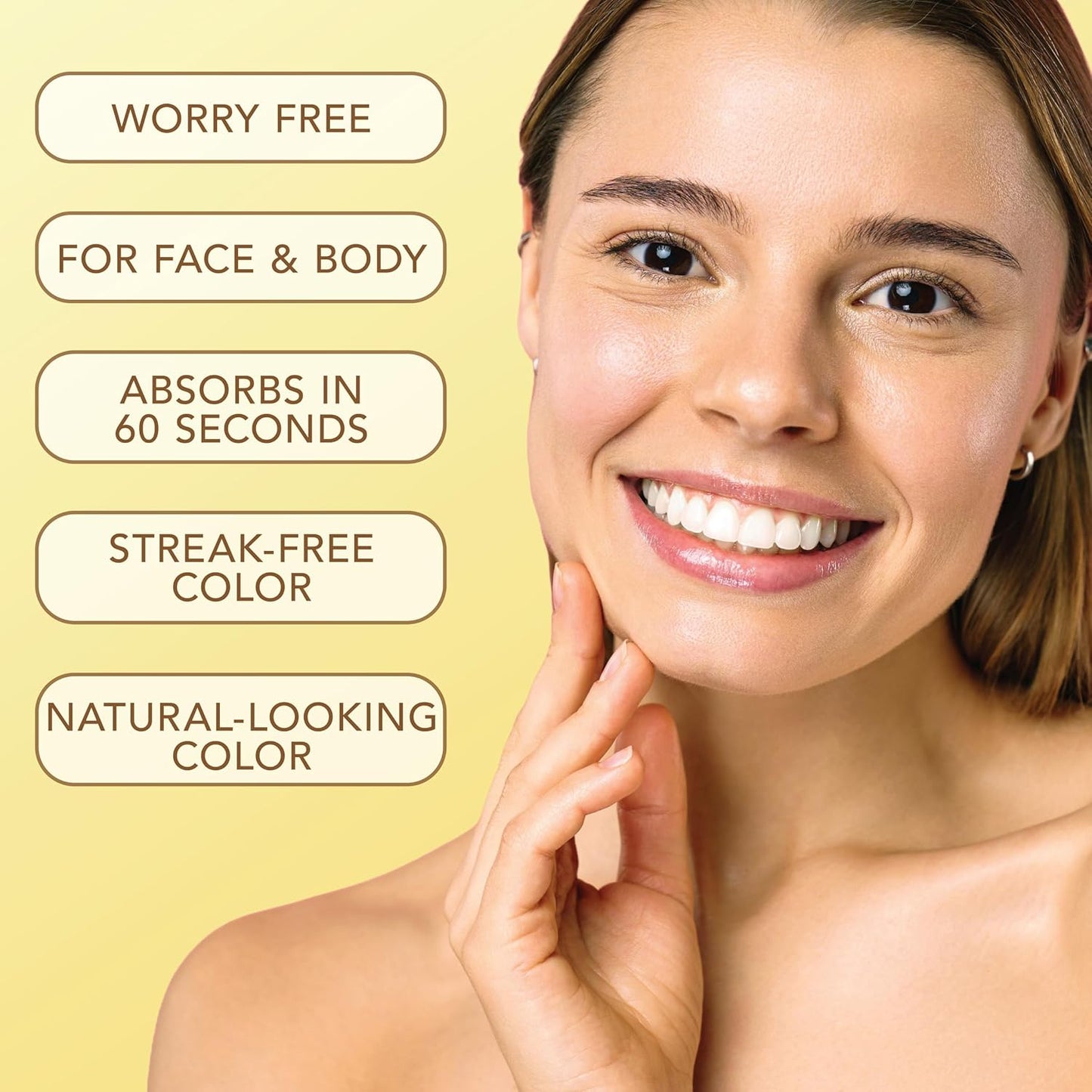 Jergens Natural Glow Hydra Gel Moisturizer, Hyaluronic Acid Tanning Lotion, Hydrating Tanning Gel, Fragrance-Free Self Tanner, Fair to Medium Skin Tones, 8.3 Fl Oz