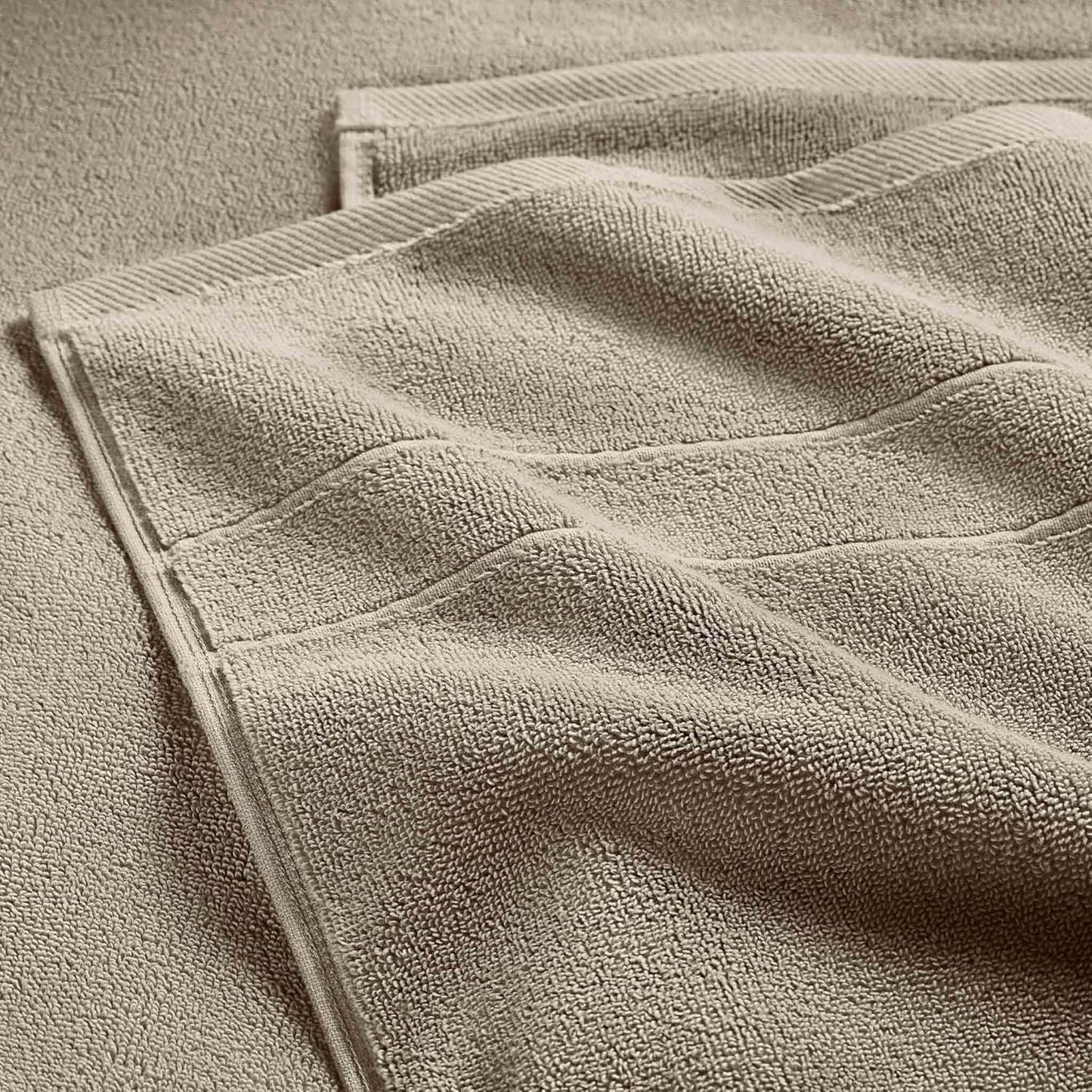Brooklinen Super-Plush Turkish Cotton Washcloths Set of 2 Cotton, 820 GSM, Highly Absorbent, Machine Washable, Perfect for Home & Bathroom (13" x 13", Driftwood)