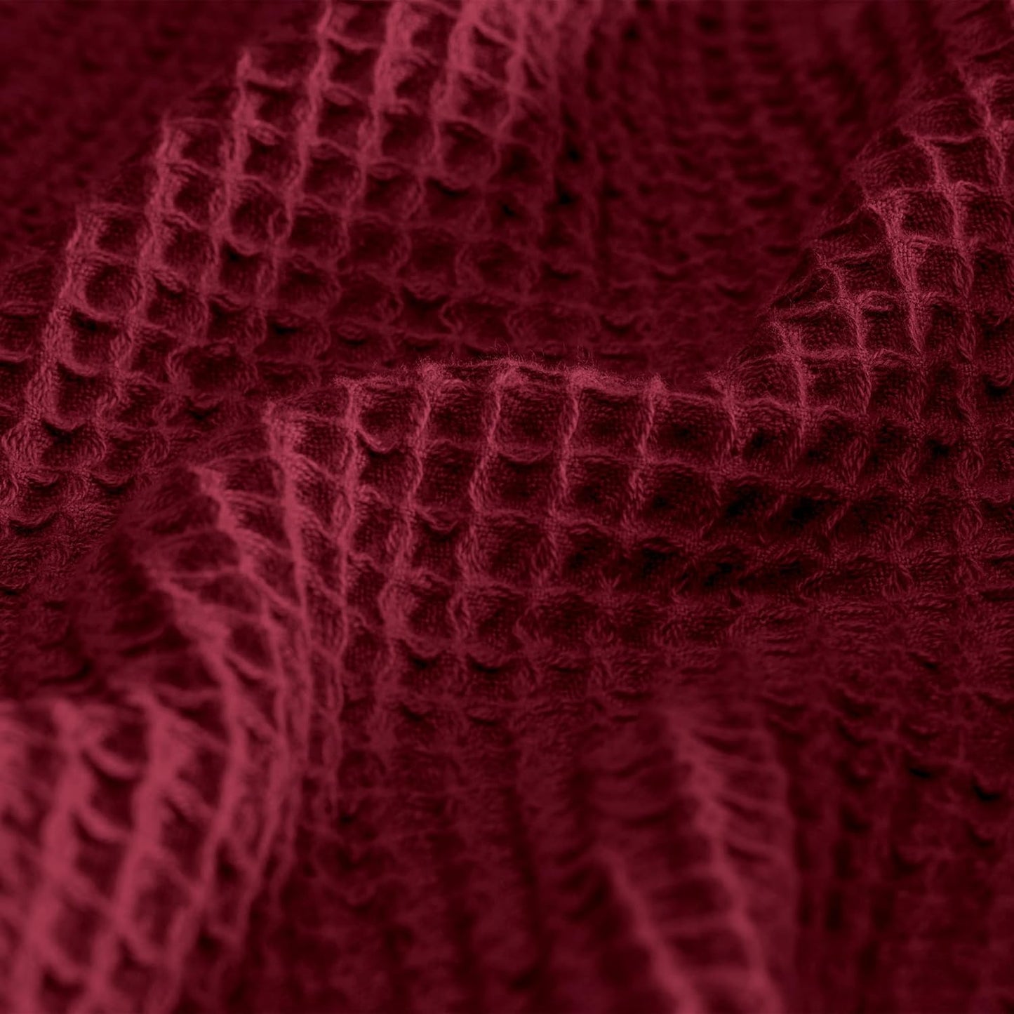 BOLL & BRANCH Waffle Bed Blanket - Full/Queen, Holly - Luxury 100% Organic Cotton - Soft, Lightweight and Breathable - Textured Waffle Weave