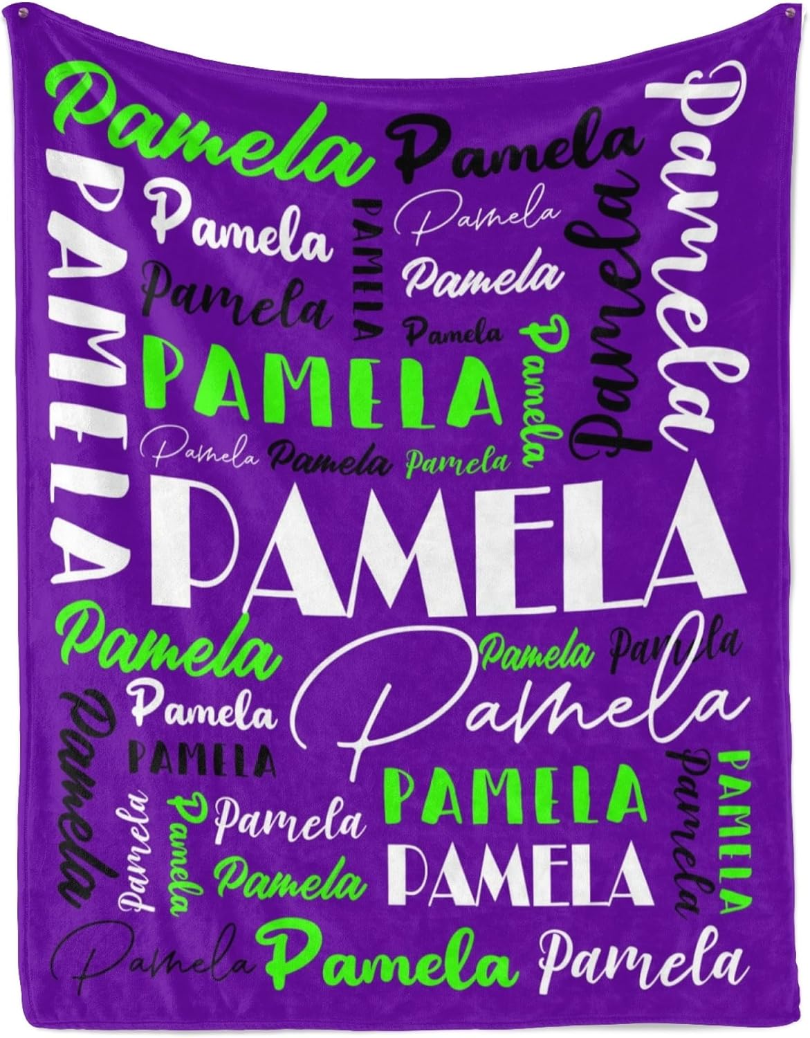 Name Blanket Personalized Blanket for Adult Kids Flannel Customize Throw Blanket Custom (Color 28, 30 x 40 Inches)