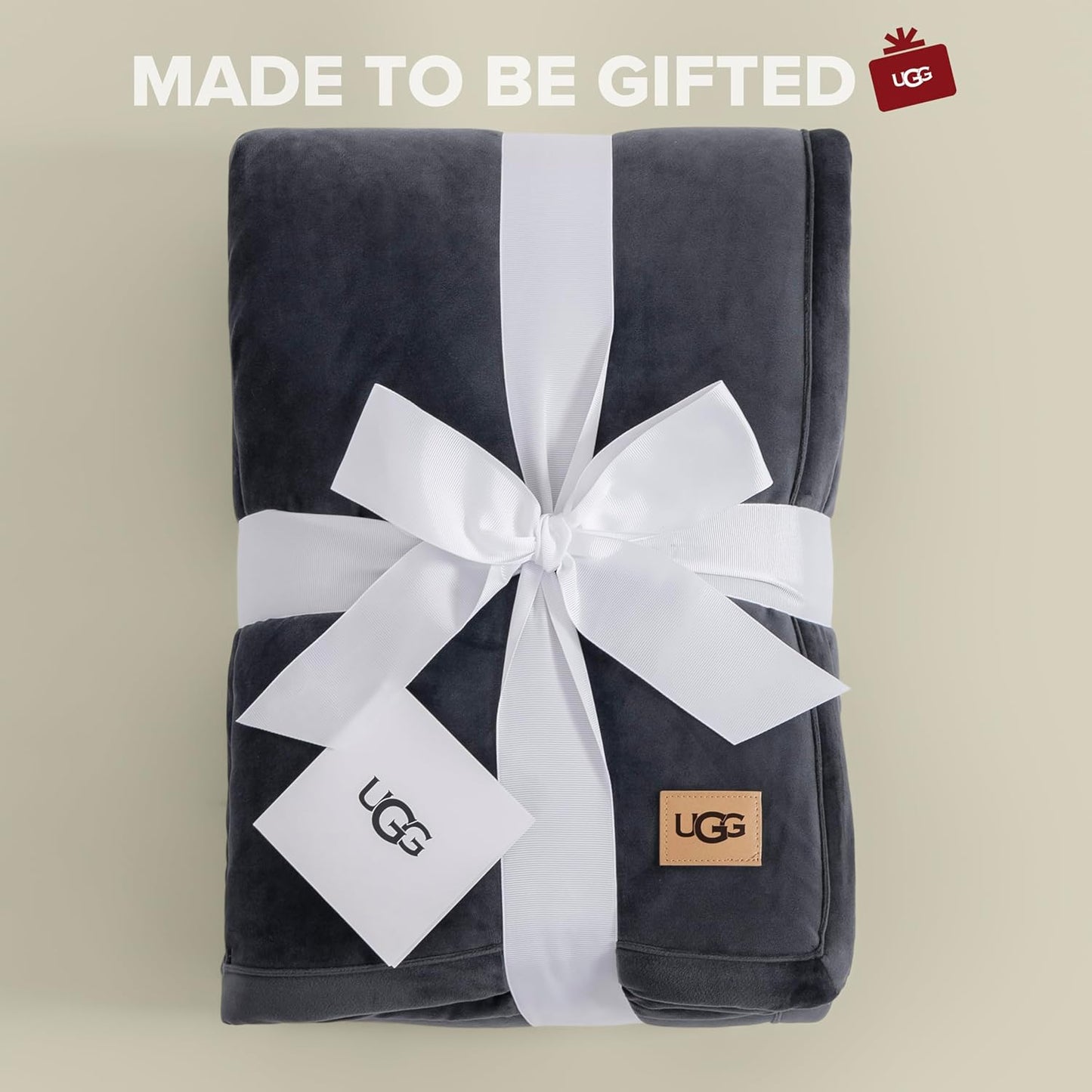 UGG Bliss Throw Blanket Plush Soft Fleece Fluffy Blankets for Bed or Couch Oversized Warm Reversible Machine Washable Medium Weight Home Decor Giftable Throw, 50-inch x 70-inch, Imperial Blue