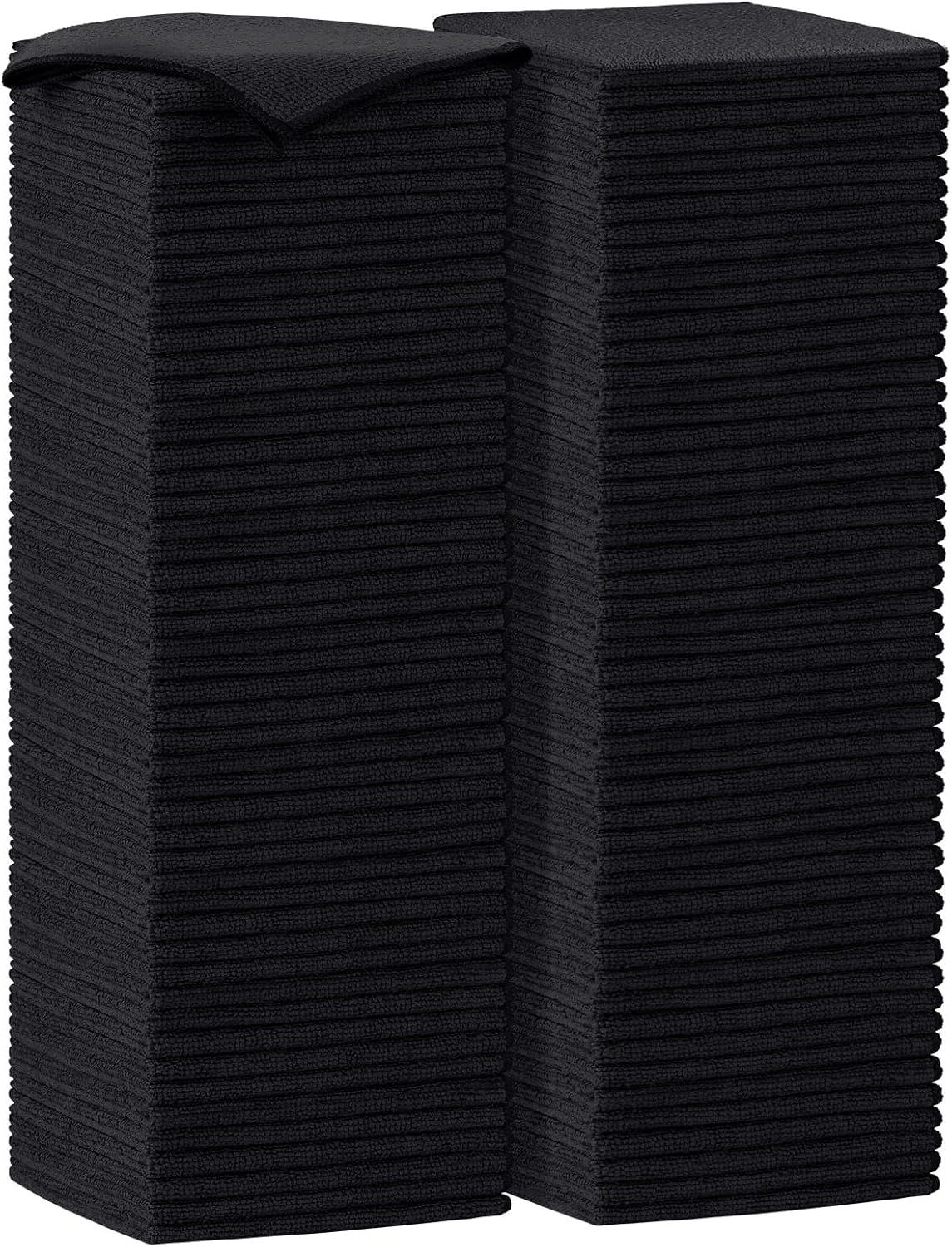 AIDEA Microfiber Cleaning Cloth-100PK, Soft Microfiber Towels for Cars, Absorbent Cleaning Rags, Lint-Free Streak-Free Wash Cloths for House, Kitchen, Window(12in.x16in.)