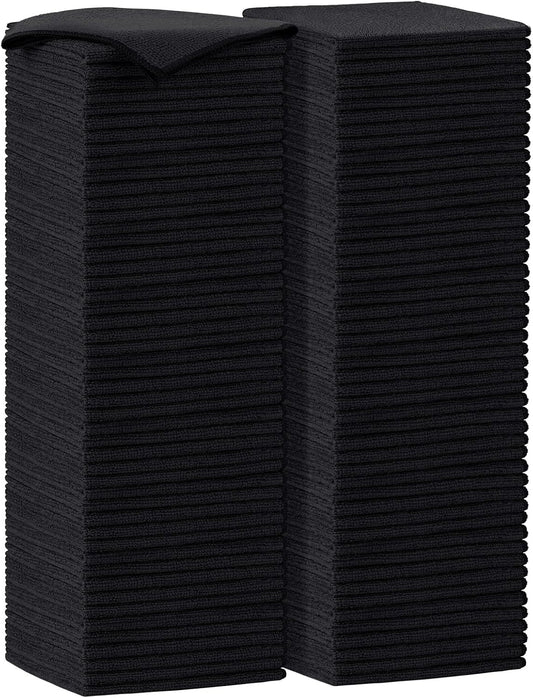 AIDEA Microfiber Cleaning Cloth-100PK, Soft Microfiber Towels for Cars, Absorbent Cleaning Rags, Lint-Free Streak-Free Wash Cloths for House, Kitchen, Window(12in.x16in.)