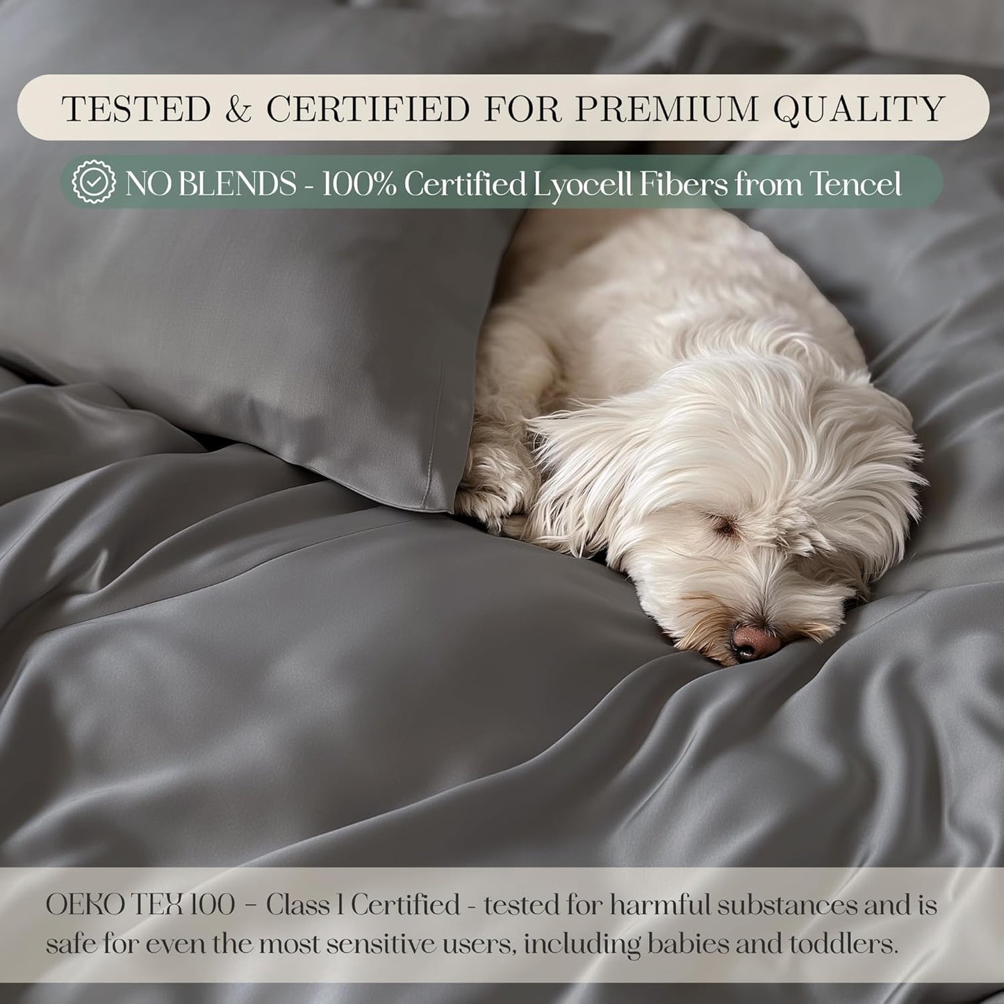 CASILVA Eucalyptus Sheets - Infused with Silver for Anti-Odor, Softer Than Silk Fibers, More Cooling Than Cotton - Perfect for Hot Sleepers & Sensitive Skin - 100% Tencel Lyocell - Full Sheet Set