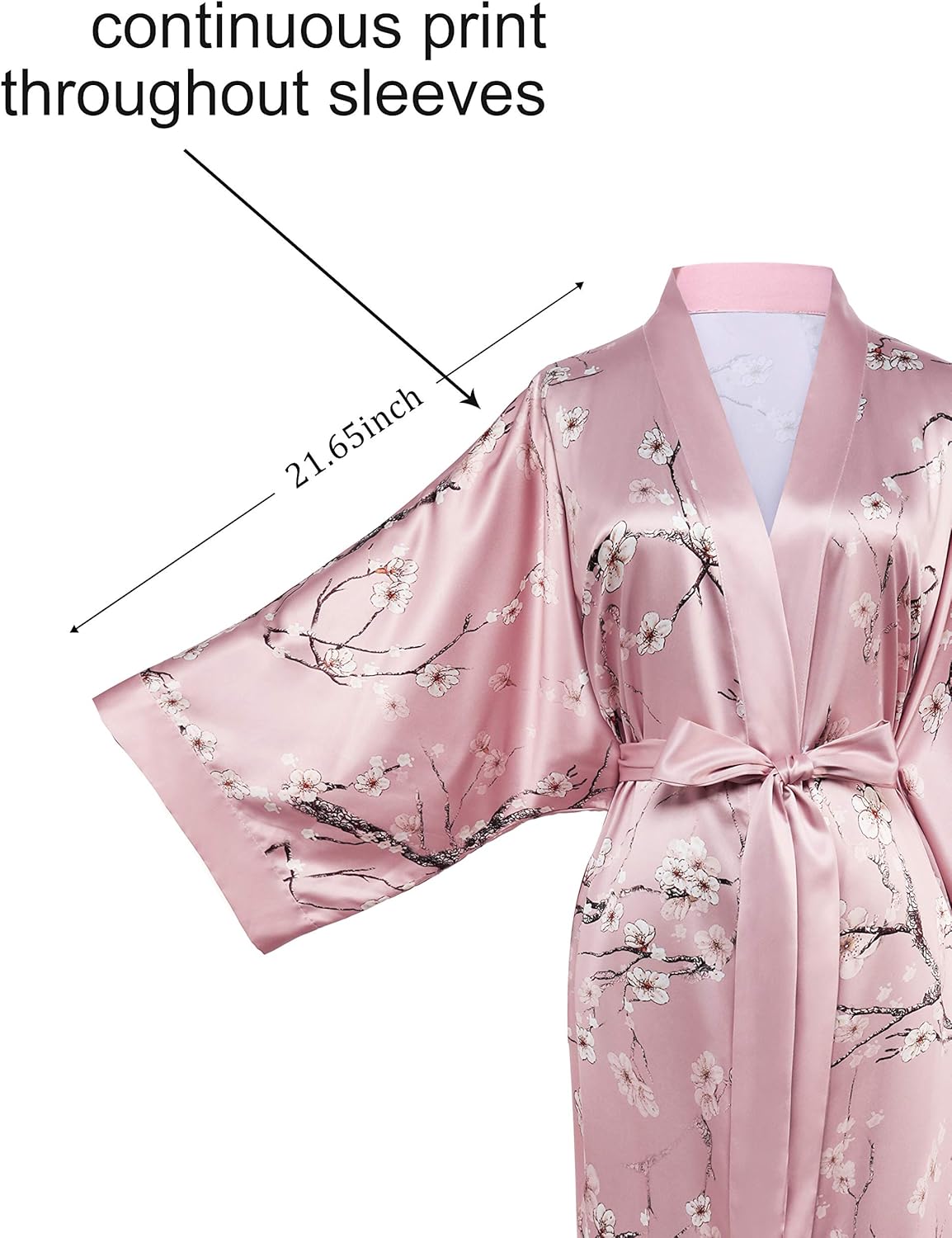 BABEYOND Short Kimono Bath Robe Blouse Satin Silky Kimono Cover Up Loose Cardigan Sleepwear Wedding Robe
