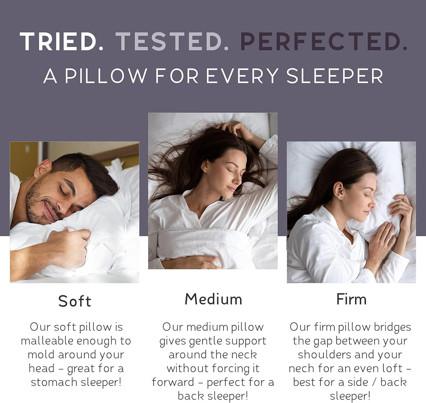 Lincove Cloud Natural Canadian Down Pillow, White Luxury Sleeping Pillow - 625 Fill Power, 100% Cotton Shell, 500 Thread Count, Made in Canada, Queen - Soft, 2 Pack
