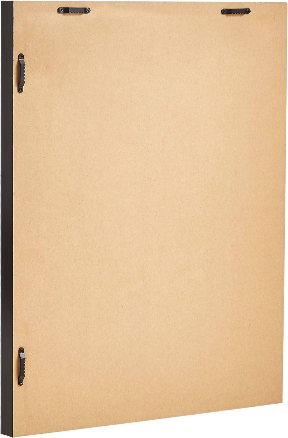 Amazon Basics Rectangular Wall Mount Mirror With Peaked Trim, Black, 16 x 20 inch