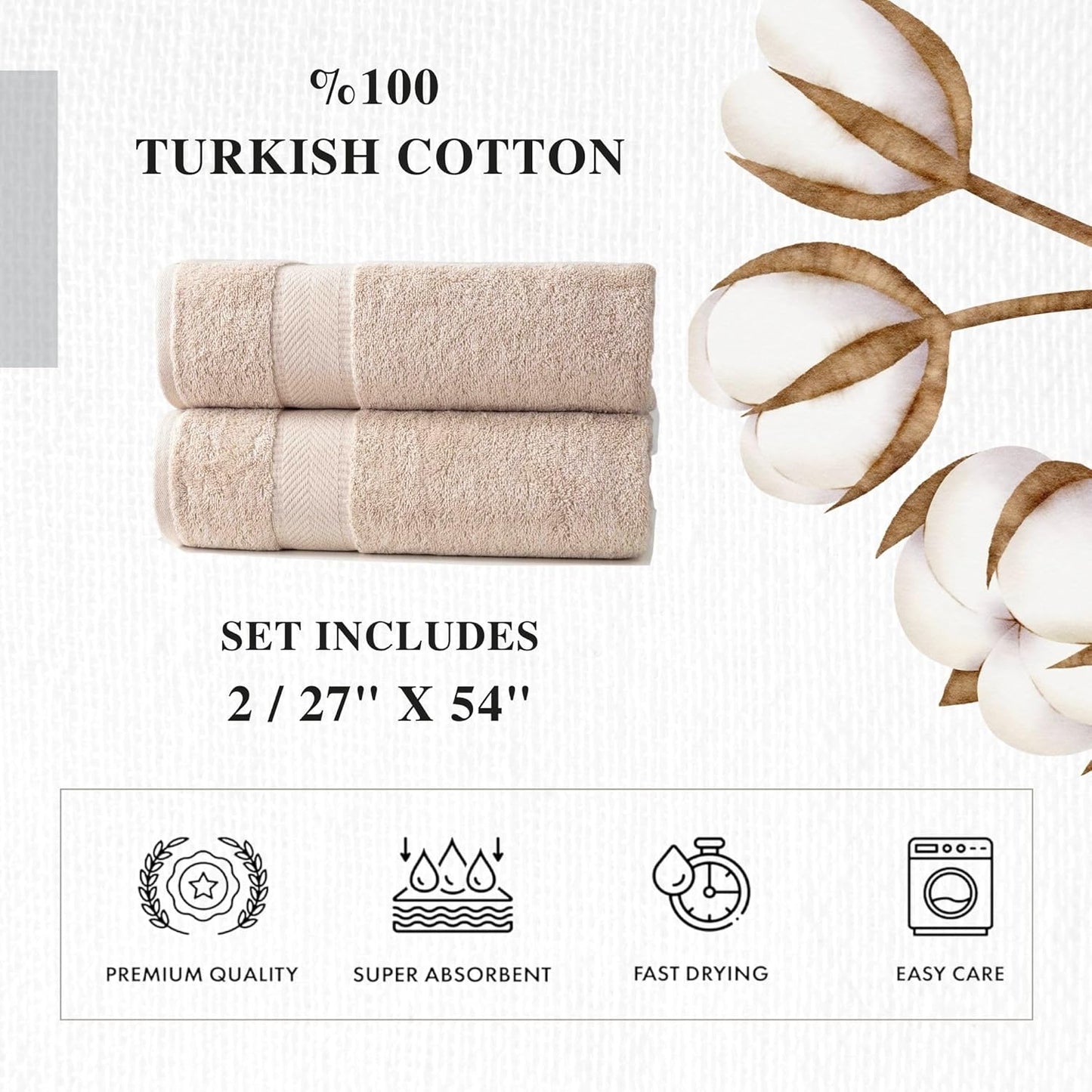 Personalized Towels - Customized Turkish Cotton Towel Set, Monogrammed Towels with Initials, Name & Embroidery, Idea for Weddings, Bridal Showers, Anniversaries, Housewarming, New Home