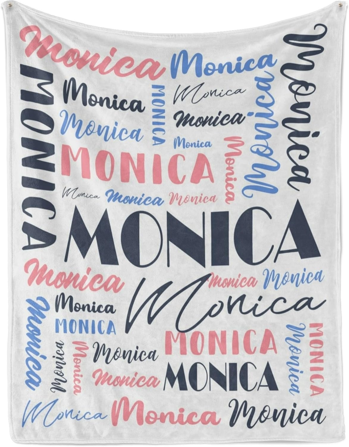 Name Blanket Personalized Blanket for Adult Kids Flannel Customize Throw Blanket Custom (Color 10, 50 x 60 Inches)