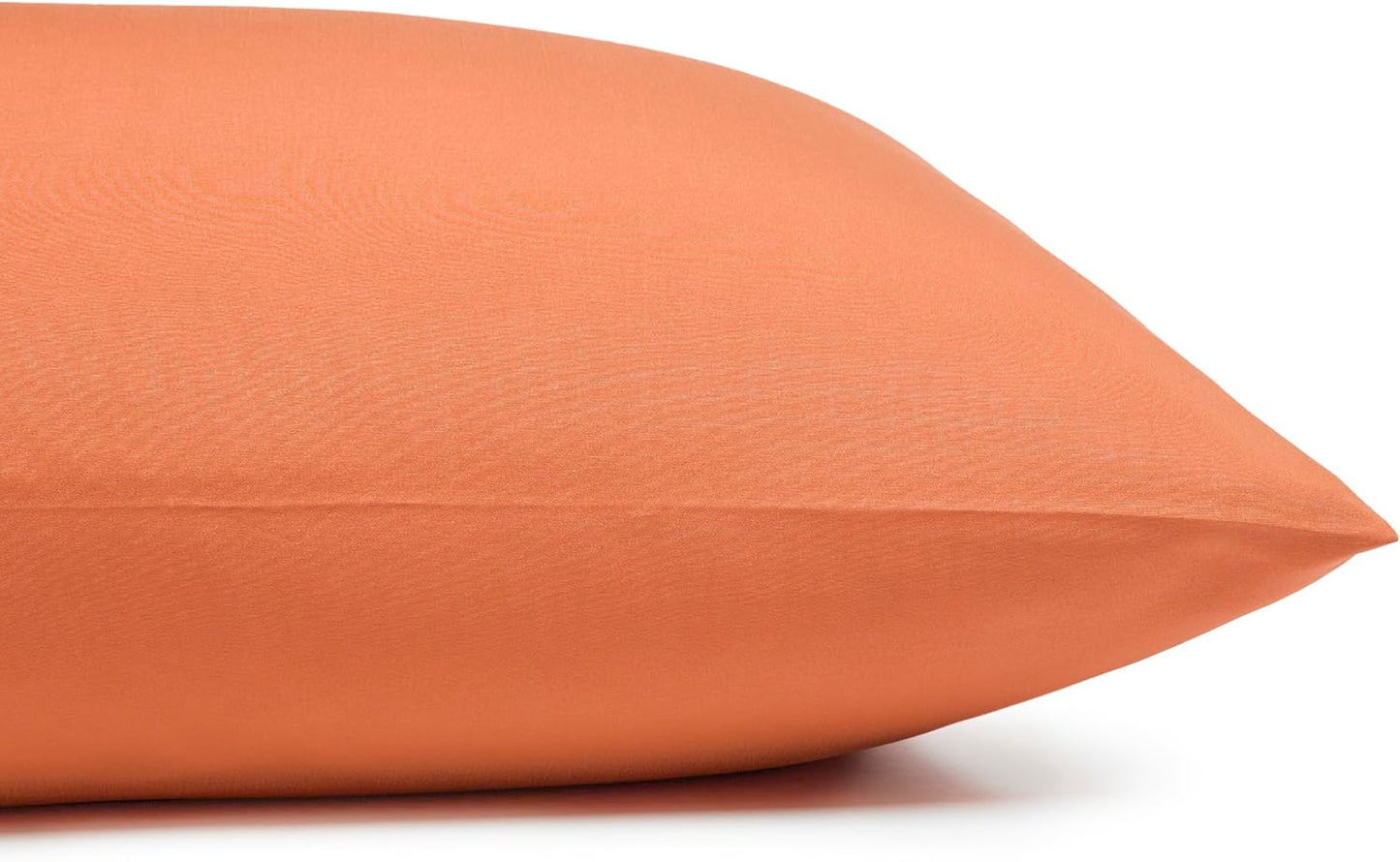 Amazon Basics Lightweight Microfiber 4-Piece Bed Sheet Set, Brick, Solid, Queen