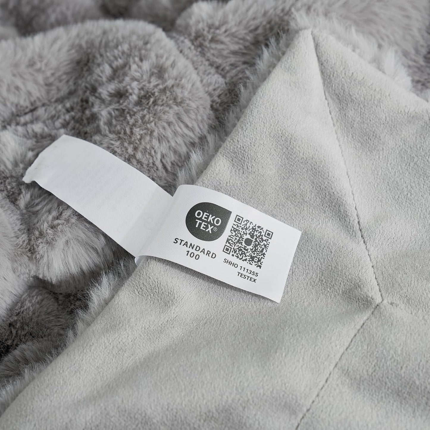 Cozy Bliss Faux Fur Throw Blanket for Couch, Cozy Soft Plush Thick Winter Blanket for Sofa Bedroom Living Room, 60 * 80 Inches Grey