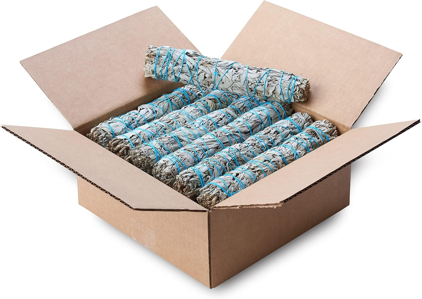 9" Sage Smudge Sticks Wholesale Bulk - Sustainably Grown for Spiritual Growth & Self Care (12 Bundles)
