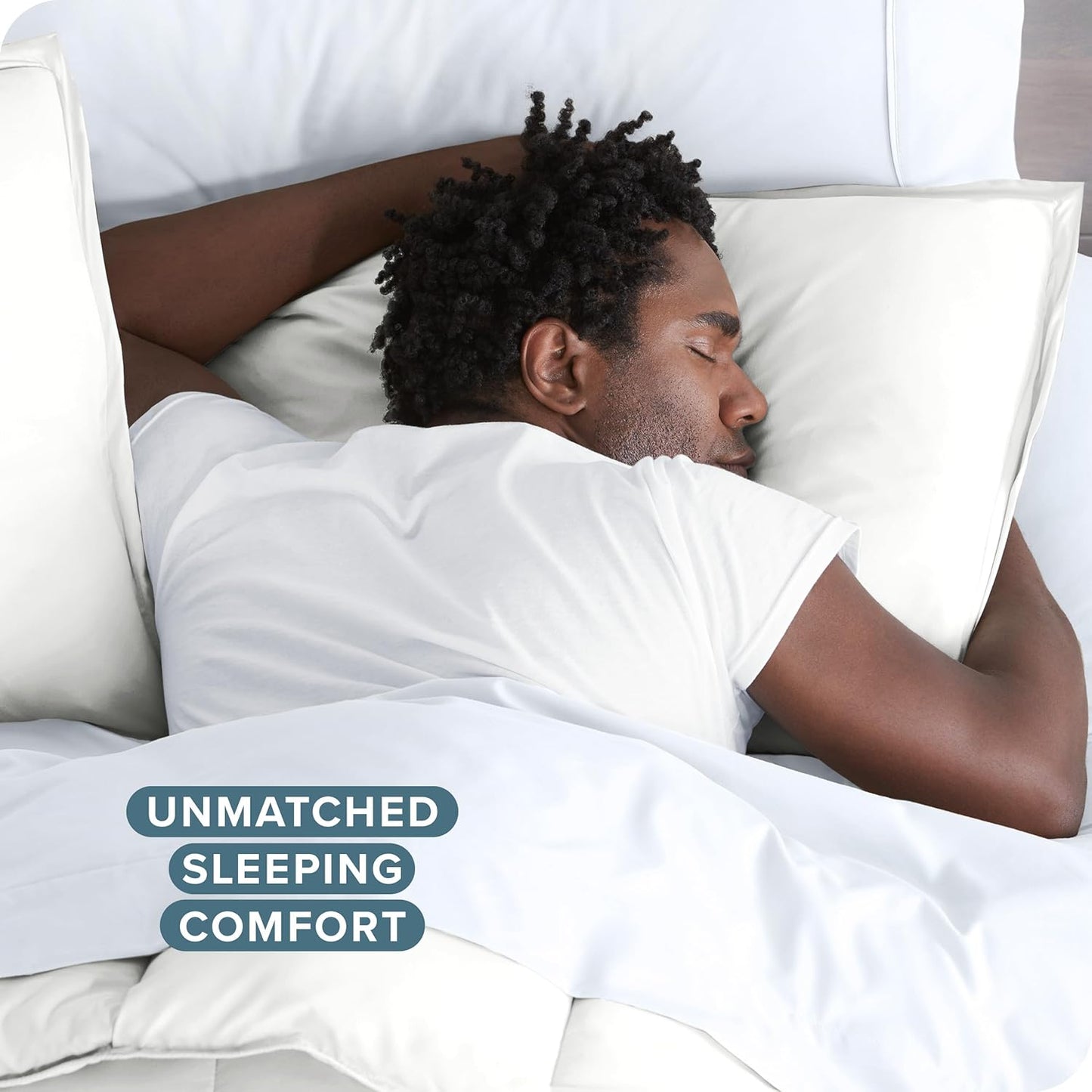 Bare Home Bedding Duvet Cover Oversized Queen - Premium 1800 Super Soft Collection - Lightweight, Cooling - Soft Breathable Bedding Duvet Cover (Oversized Queen, Cream)