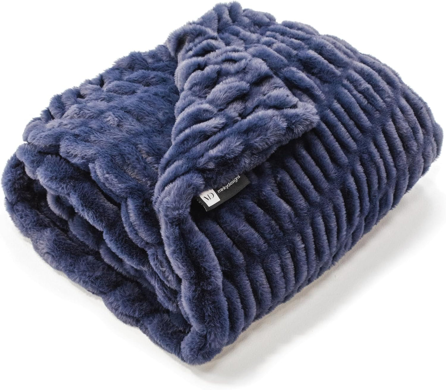 Minky Designs Midnight Horizon Minky Blanket – Ultra Soft Faux Fur Throw Blanket for Couch, Bed & Home – Fluffy, Warm & Luxurious – Chic Collection (X-Large, 60x84)