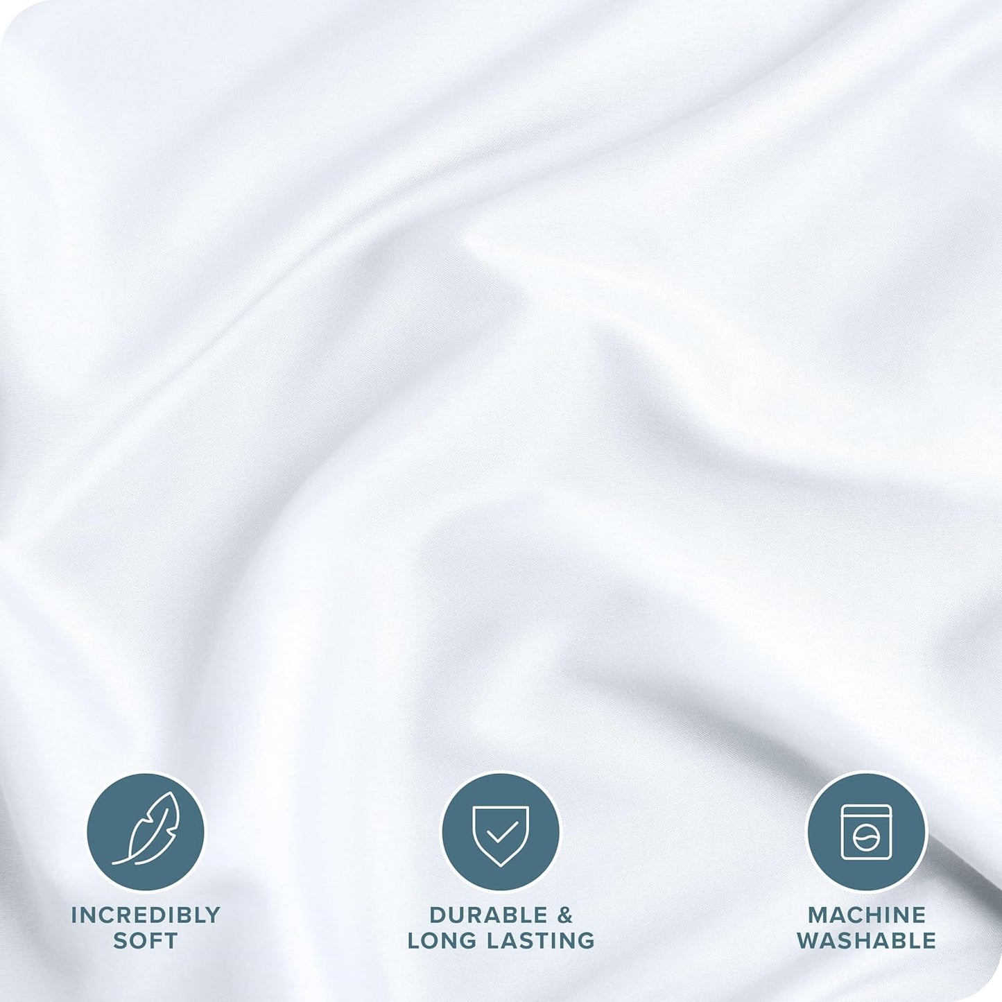 Bare Home Bedding Duvet Cover Full Size - Premium 1800 Super Soft Collection - Lightweight, Cooling Duvet Cover - Soft Breathable Bedding (Full, White)