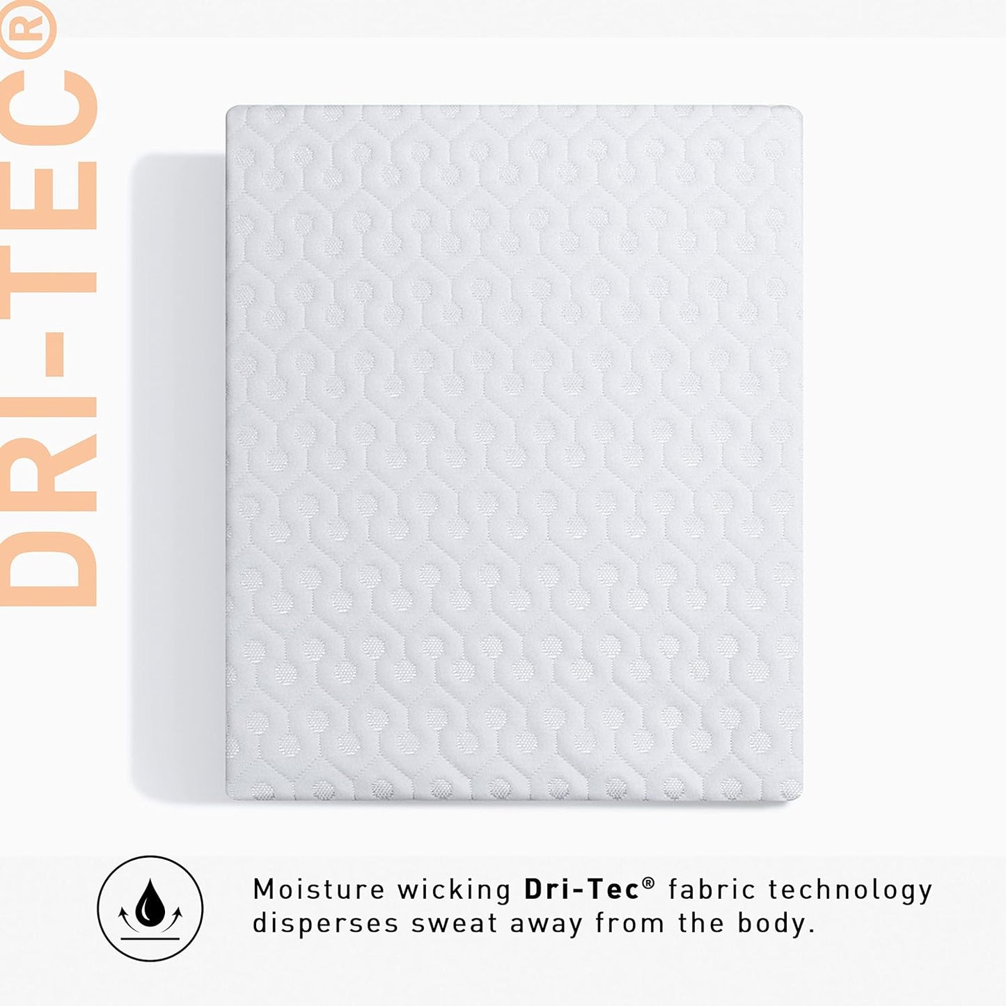 Bedgear Twin Dri-Tec Waterproof Mattress Protector - Adjustable Base Compatible -Washable, and Breathable Pad – Fitted with Stretchable Deep Pockets – Fits 18” Mattress - White