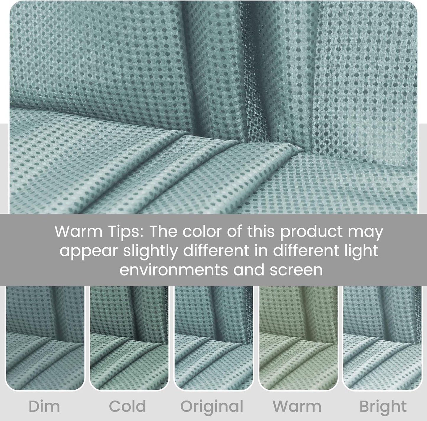 No Hook Shower Curtain with Snap in Liner Set Waffle Shower Curtain for Bathroom Hotel Style Fabric Waterproof Inner Liner，71" W x 74" H, Teal