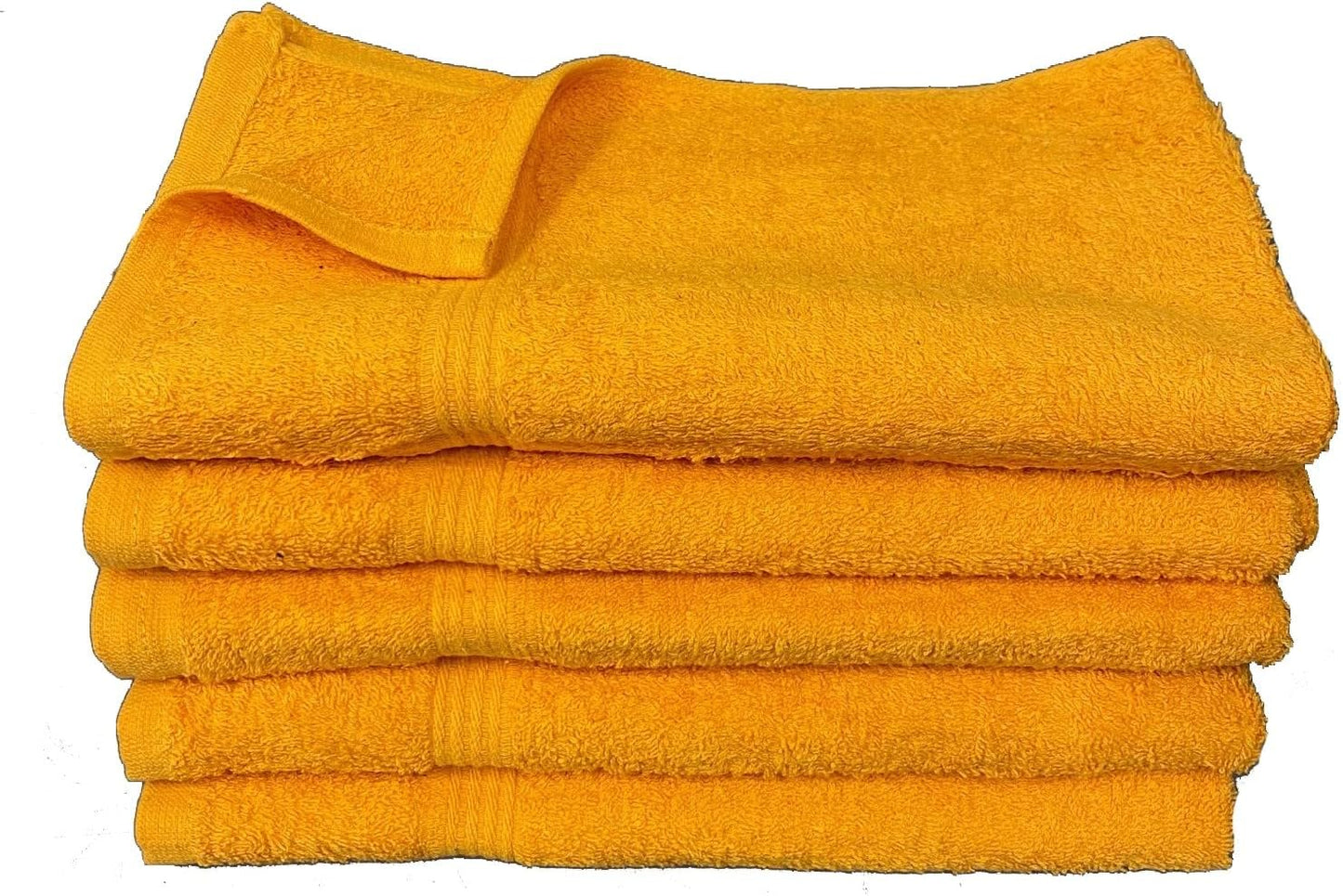 Towelsupercenter 16X27 Cotton Hand Towels (36Pack, 60Pack, 120Pack) for Salons & Bathrooms (Orange, 120)