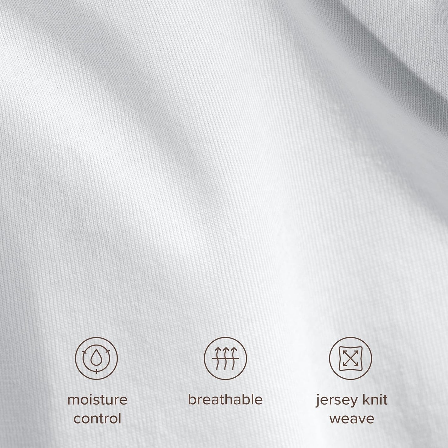 Bare Home 100% Organic Cotton Jersey Duvet Cover Set - Twin/Twin XL Size - Ultra Soft - 100% Cotton - 2pcs - Corner Ties - Button Closure - Bedding Duvet Cover & Pillow Shams (White)