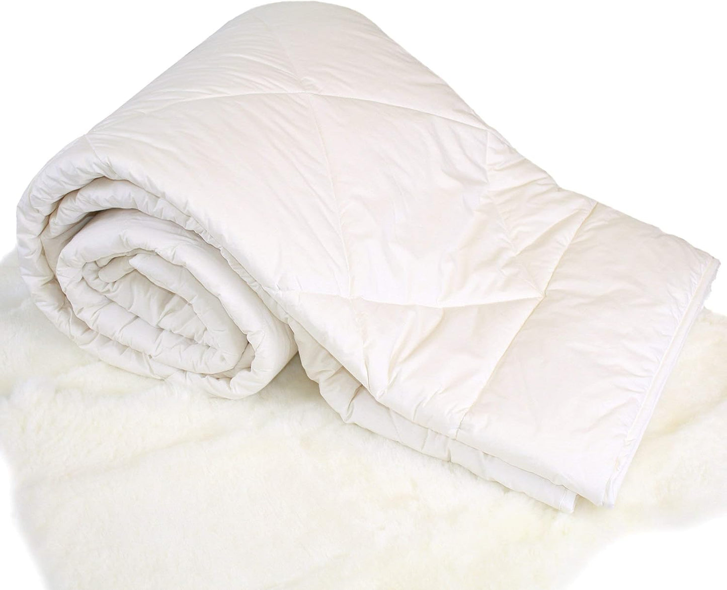 Woolino Premium Australian Wool Duvet Insert Bed Comforter, Mid-Weight Wool Comforter, Washable, Twin