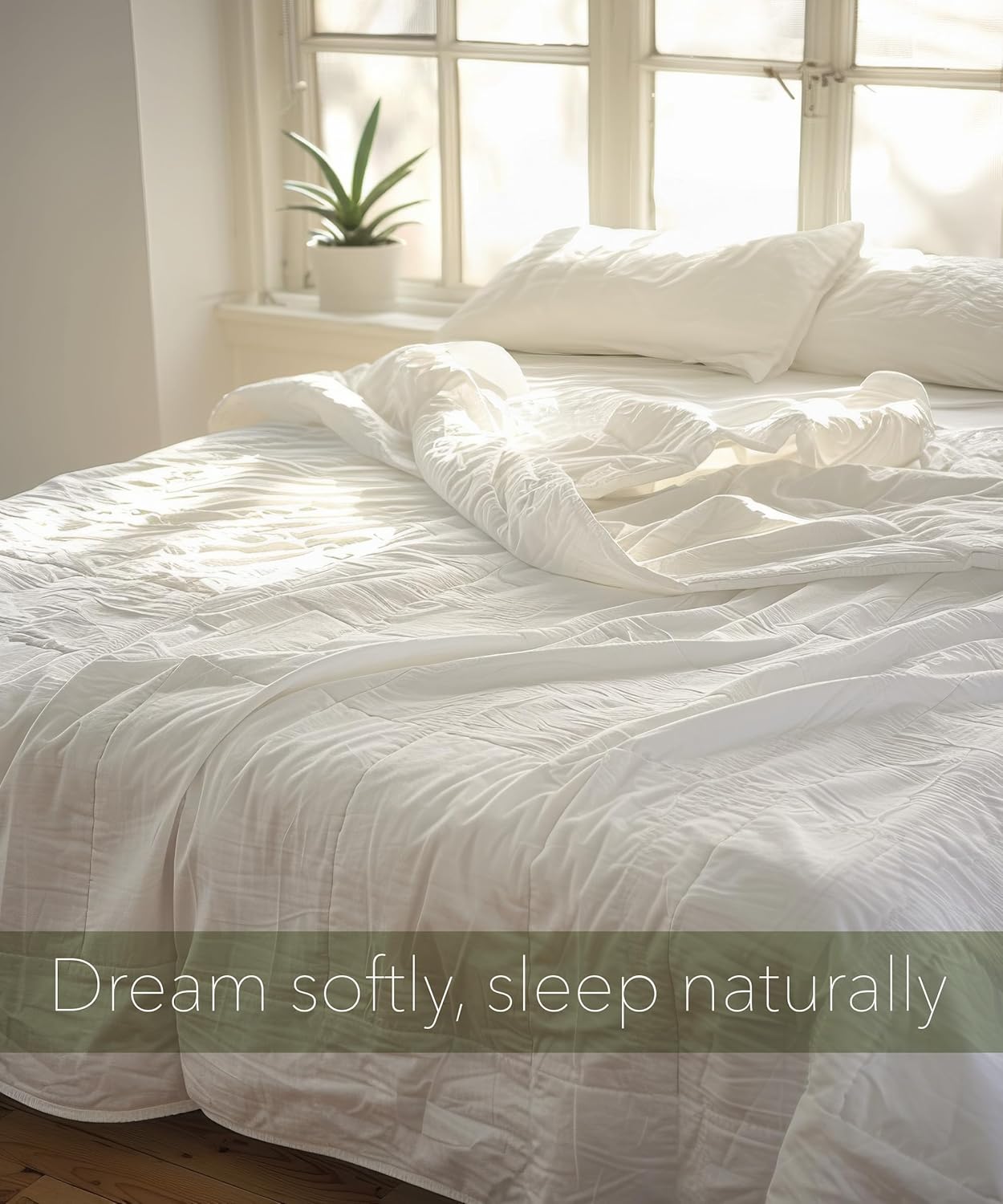 Cooling Comforter, 100% Viscose Fill, Cover: 60% Viscose, 40% Cotton, Lightweight Duvet Insert, Breathable Summer Quilt, Twin Size (73x94 Inches), Imported