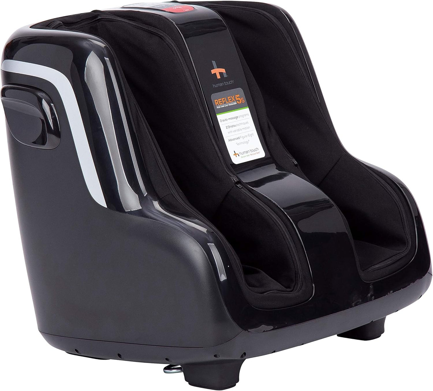 Human Touch Reflex5s Foot & Calf Massager for Stress & Plantar Fasciitis Relief+Relaxation +Kneading & Compression for Circulation Support -1 Year Warranty - Adjustable Fit for Women & Men Size 12