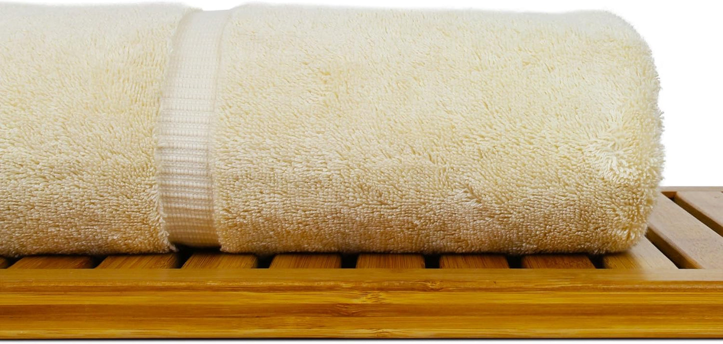 Luxury Hotel & Spa Ultra Soft Bath Towels 100% Turkish Cotton - Driftwood - Set of 4