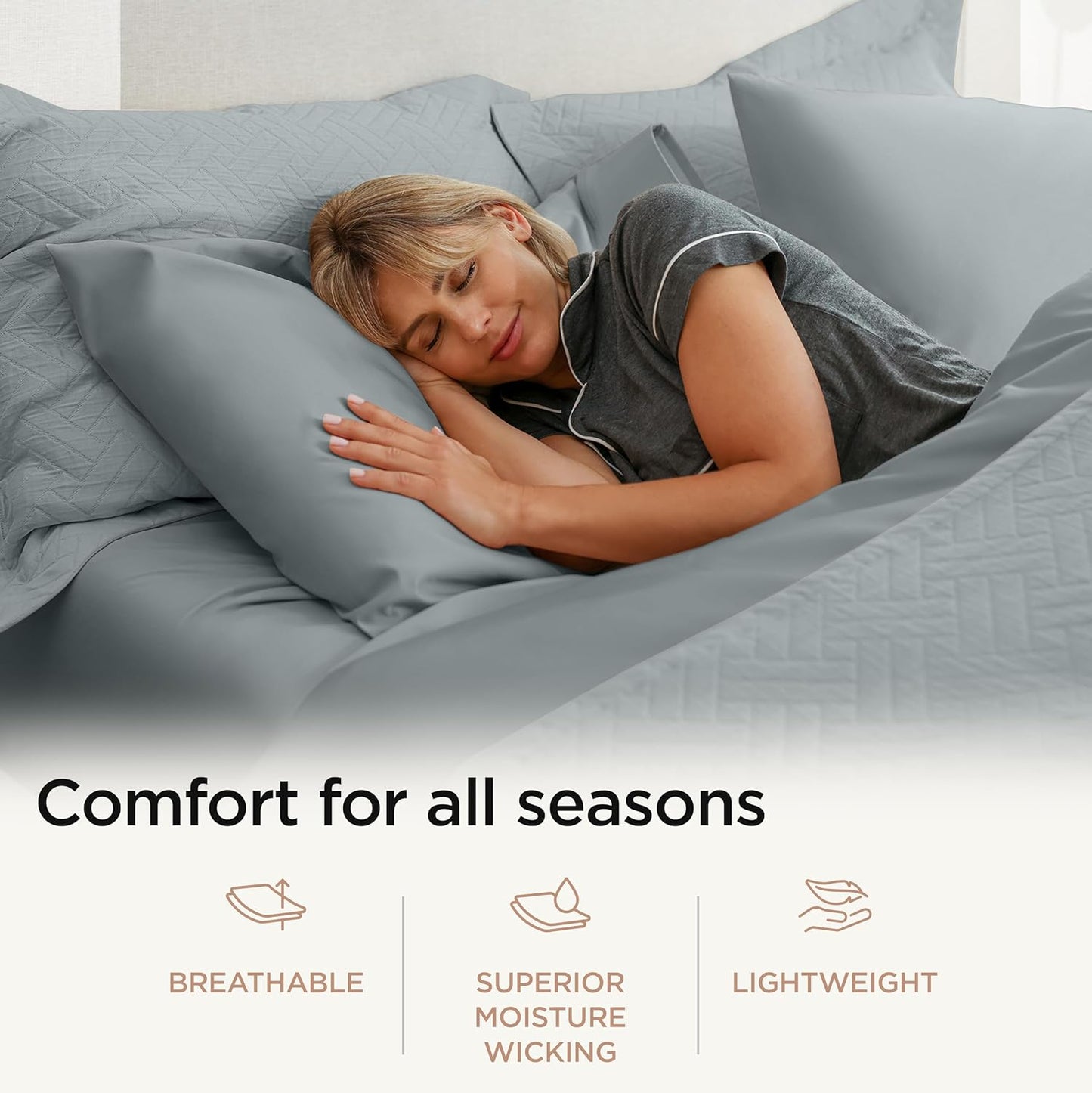Threadmill Luxury Cotton Blankets for Queen Size Bed | All-Season 100% Cotton Queen Size Blanket | Jacquard Cozy Lightweight, Soft Breathable Coverlet fits Full Size Bed, 90x92 | Scottish Grey