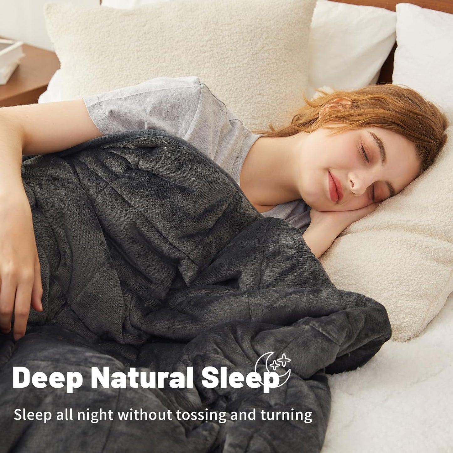 Weighted Blanket 25 lbs, 104x88 inches - Thick, Warm Heavy Blanket for Couple, Fluffy Sherpa Fleece for Bed, Soft, Fuzzy King Size