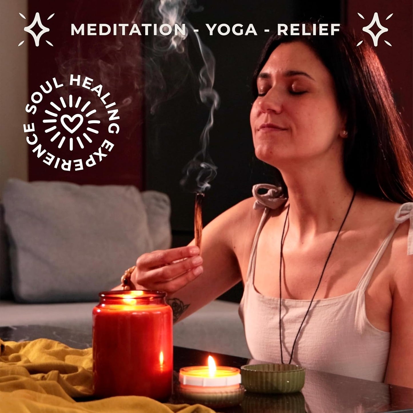 Palo Santo Premium Sticks (8) Smudging Incense Certified Pure Ethically and Sustainably Harvested from Fallen Trees in Peru (NOT Ecuador). Protection, Meditation, Healing, Spiritual Cleansing