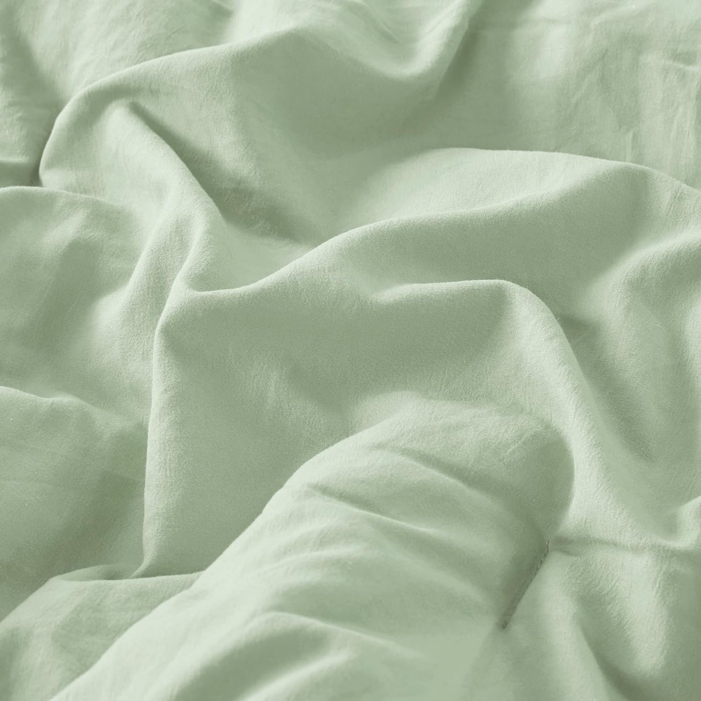Codi Sage Green Boho Twin Comforter Set, Aesthetic Luxurious Pom Fringe Design Bedding, Cute Soft Washed Microfiber Bed Sets, Lightweight Chic,1 Comforter & 1 Pillowcase
