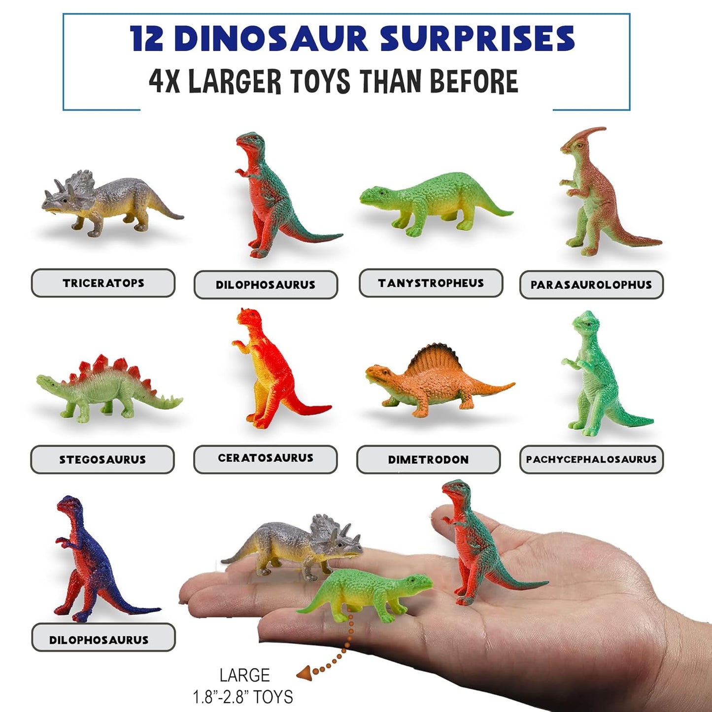 Bath Bombs for Kids with Surprise Inside - 12 Dinosaur Bath Bombs with Toys, Organic Colorful Bubble Bath Fizzies, Dino Egg Bath Bomb w/Rich Bubbles, Stocking Stuffers Christmas Gifts for Kids, Boys