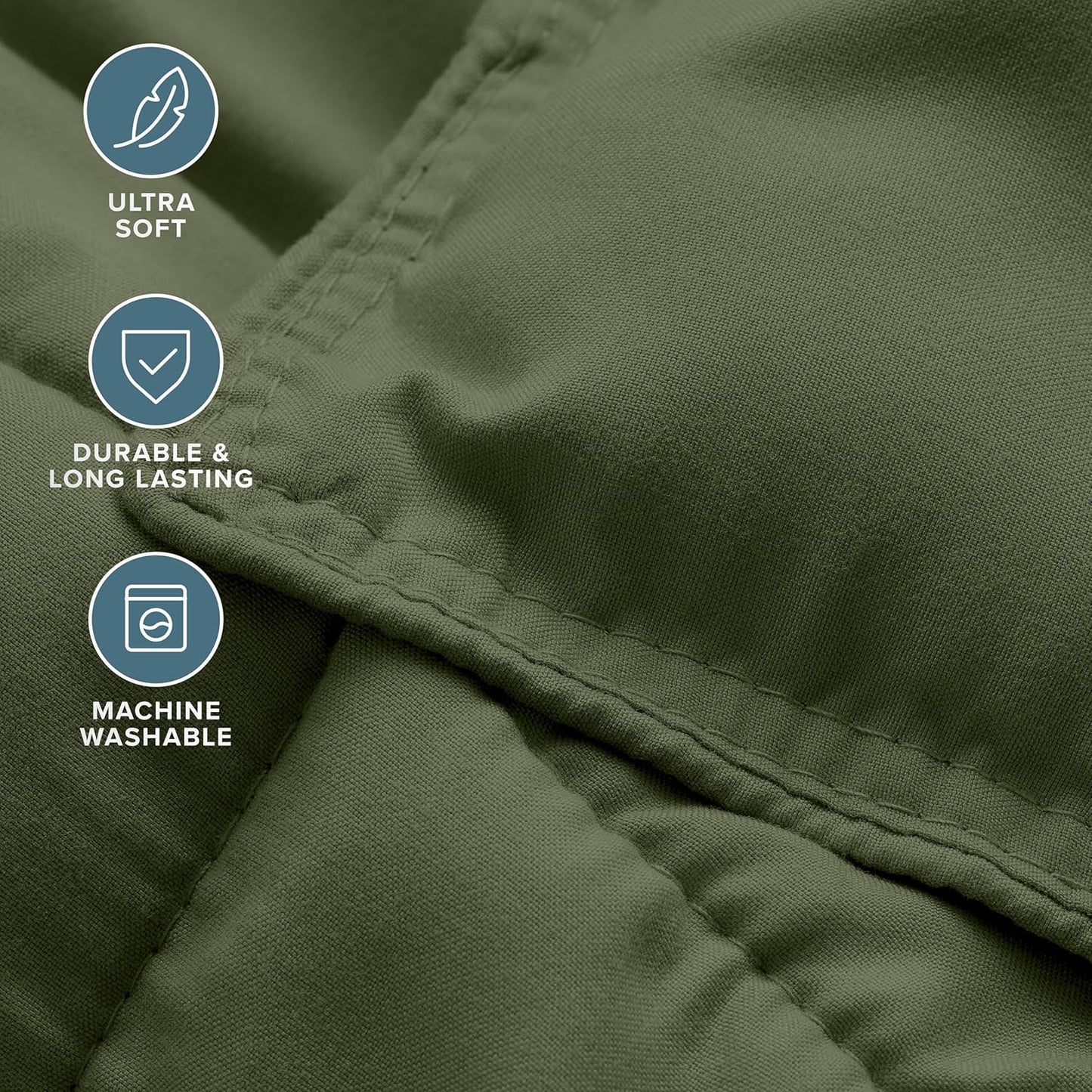 Bare Home Comforter Set - Oversized King Size - Ultra-Soft - Goose Down Alternative - Premium 1800 Series - All Season Warmth (Oversized King, Cypress)