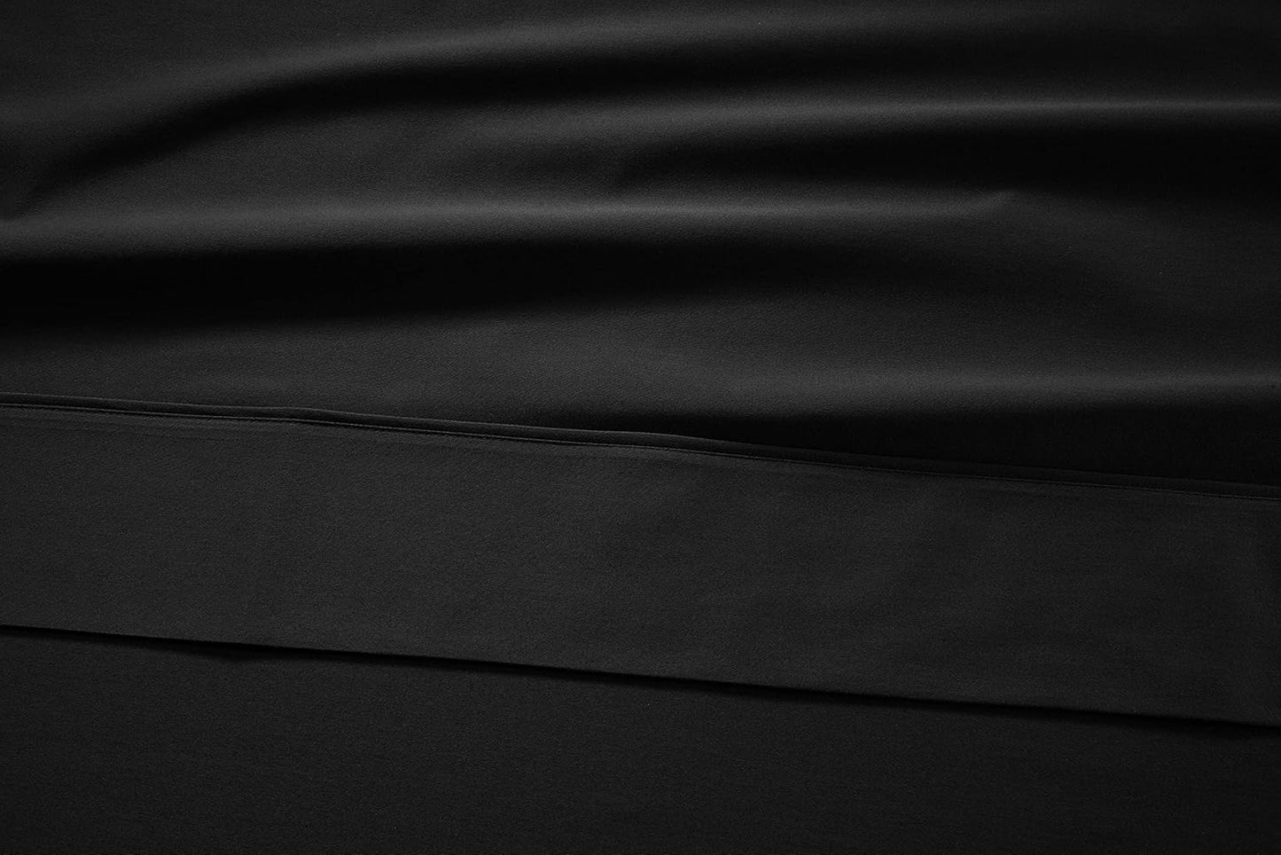 LANE LINEN Twin XL Sheets Set – 450 Thread Count 100% Long Staple Cotton, Soft & Cooling Sateen Weave, 15” Deep Pocket Fully Elasticized Twin XL Fitted Sheet, Hotel Quality, Black