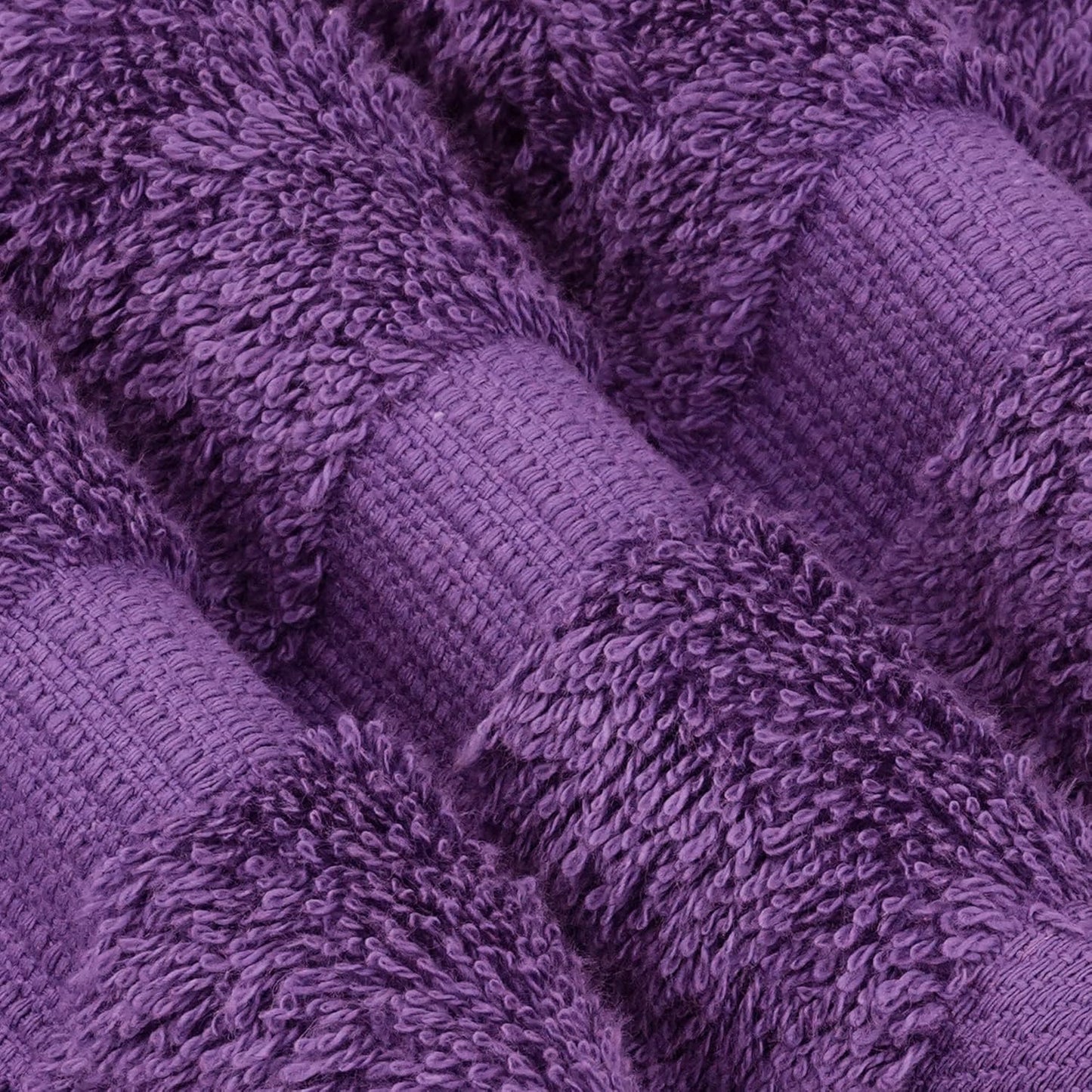 Chakir Turkish Linens 100% Cotton Premium Turkish Towels for Bathroom, 2 Large Bath Towels, 2 Hand Towels, 2 Washcloths (6-Piece Towel Set, Eggplant)