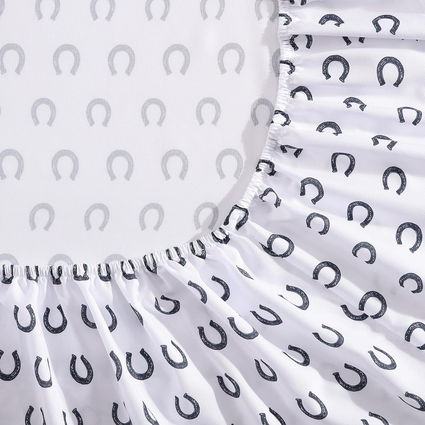 Wrangler - Twin XL Bed Sheets, Breathable & Wrinkle Resistant Bedding with Matching Pillowcase, Lightweight for Year-Round Use, Dorm Essentials (Horseshoe Dots Navy)