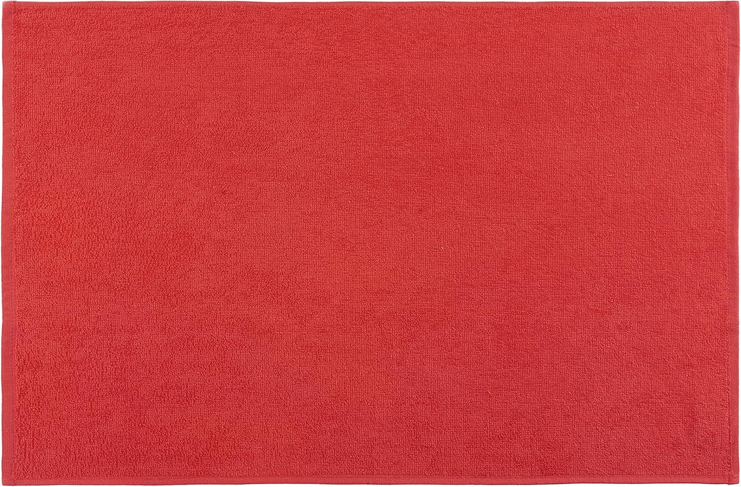 Nautica 100% Cotton Kitchen Towels Set of 3 | 18" X 28" Super Absorbent Reusable Cleaning Cloths, Tea Towels, Hand Towels for Drying Dishes | Red/White Plaid Dish Towels for Kitchen Shops & Bars