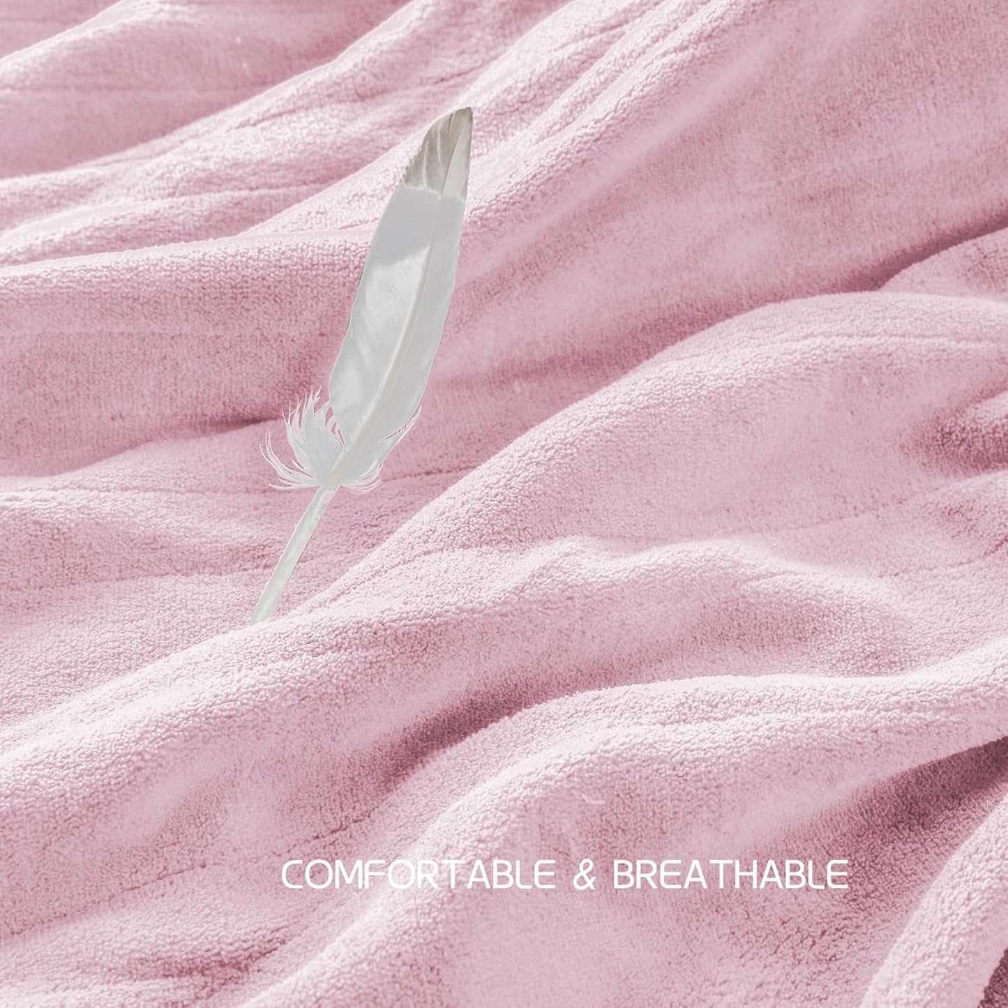 Electric Heated Blanket 84"x90" Queen Size, Soft Coral Fleece, Dual Controllers with 4 Heating Levels and 10 Hours Auto-Off, Machine Washable, Cozy Plush Fabric for Home, Pink