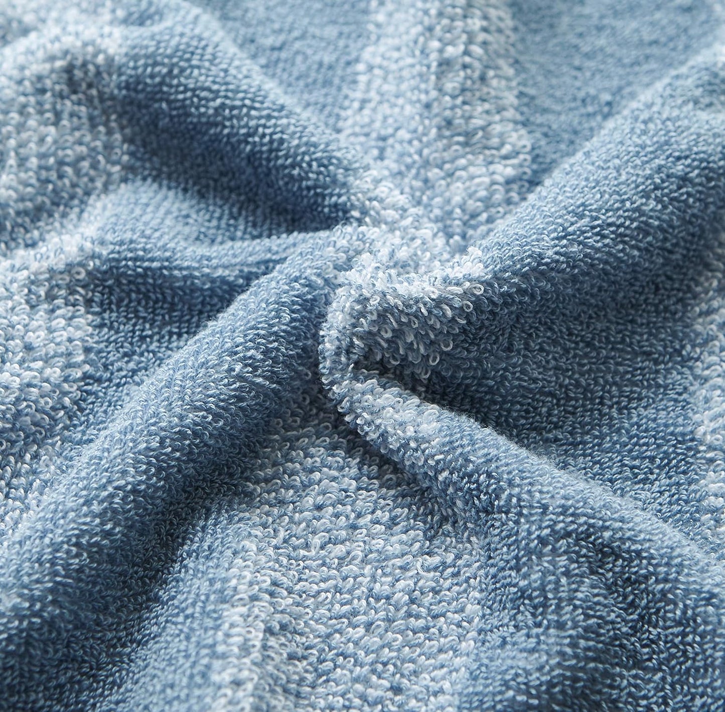 Nautica - Bath Towels, 100% Soft & Absorbent Fluffy Cotton, Highly Absorbent & Quick Dry, Medium Weight Bathroom Towels (Oak Lake Blue, 6 Piece)