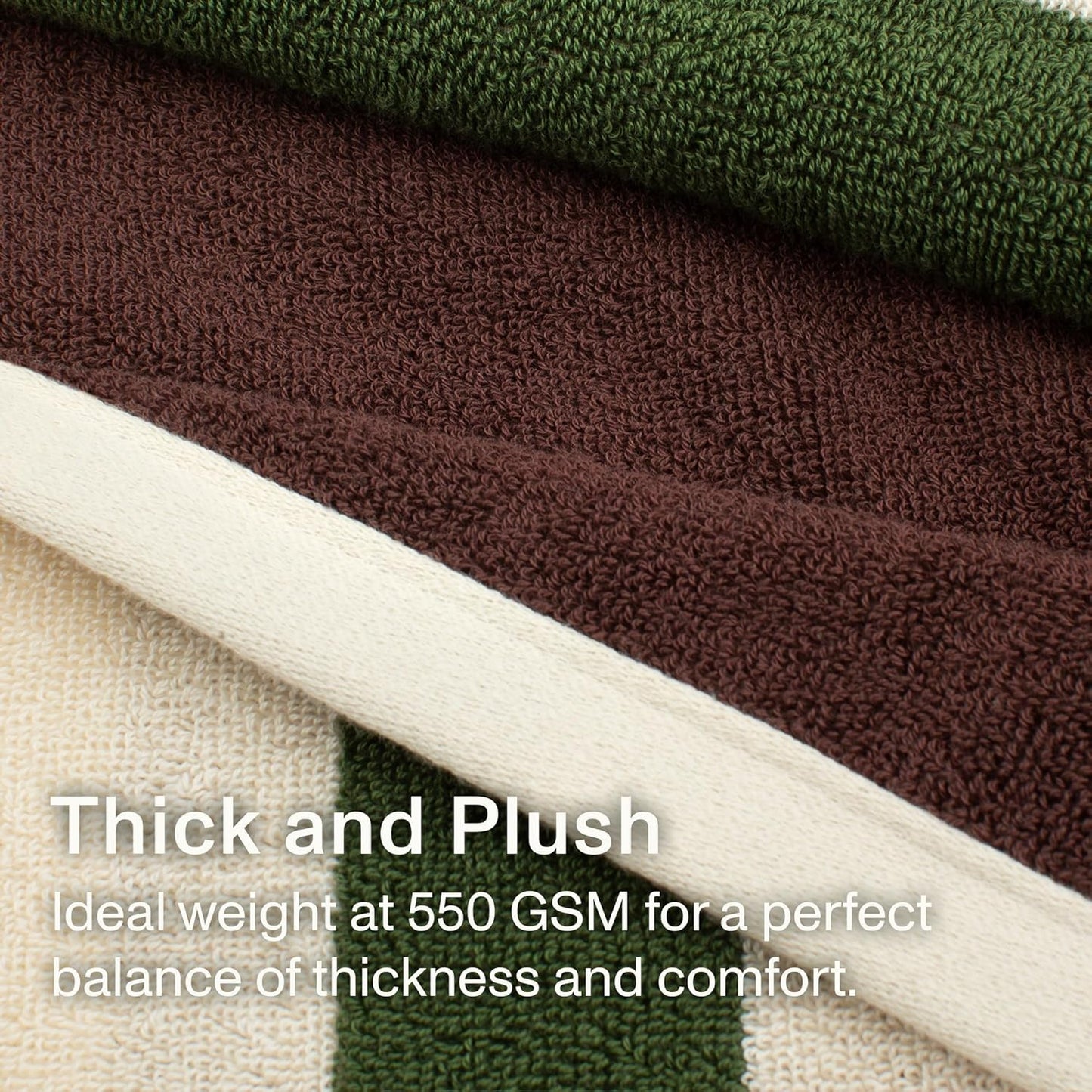 Towels - Ultra Soft, Thick and Plush, Reversible - 2 PC Luxury Bath Sheets (35"x 70"), 550 GSM,100% Combed Cotton, Made in Portugal, Perfect for Home and Bathroom, Wildwood Cognac -Janus